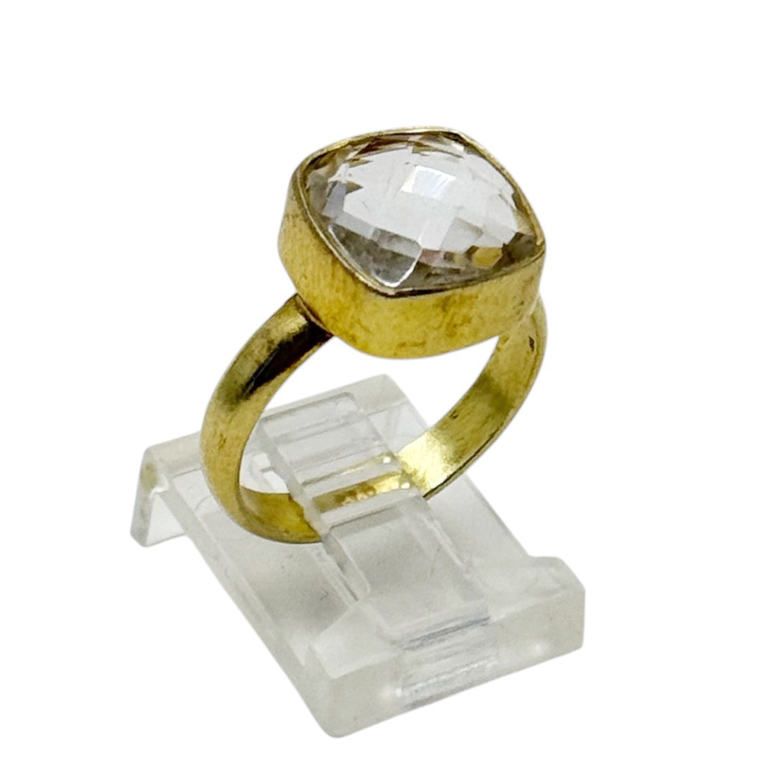 Gold Vermeil sterling silver Quartz ring - GM326 - photo 2