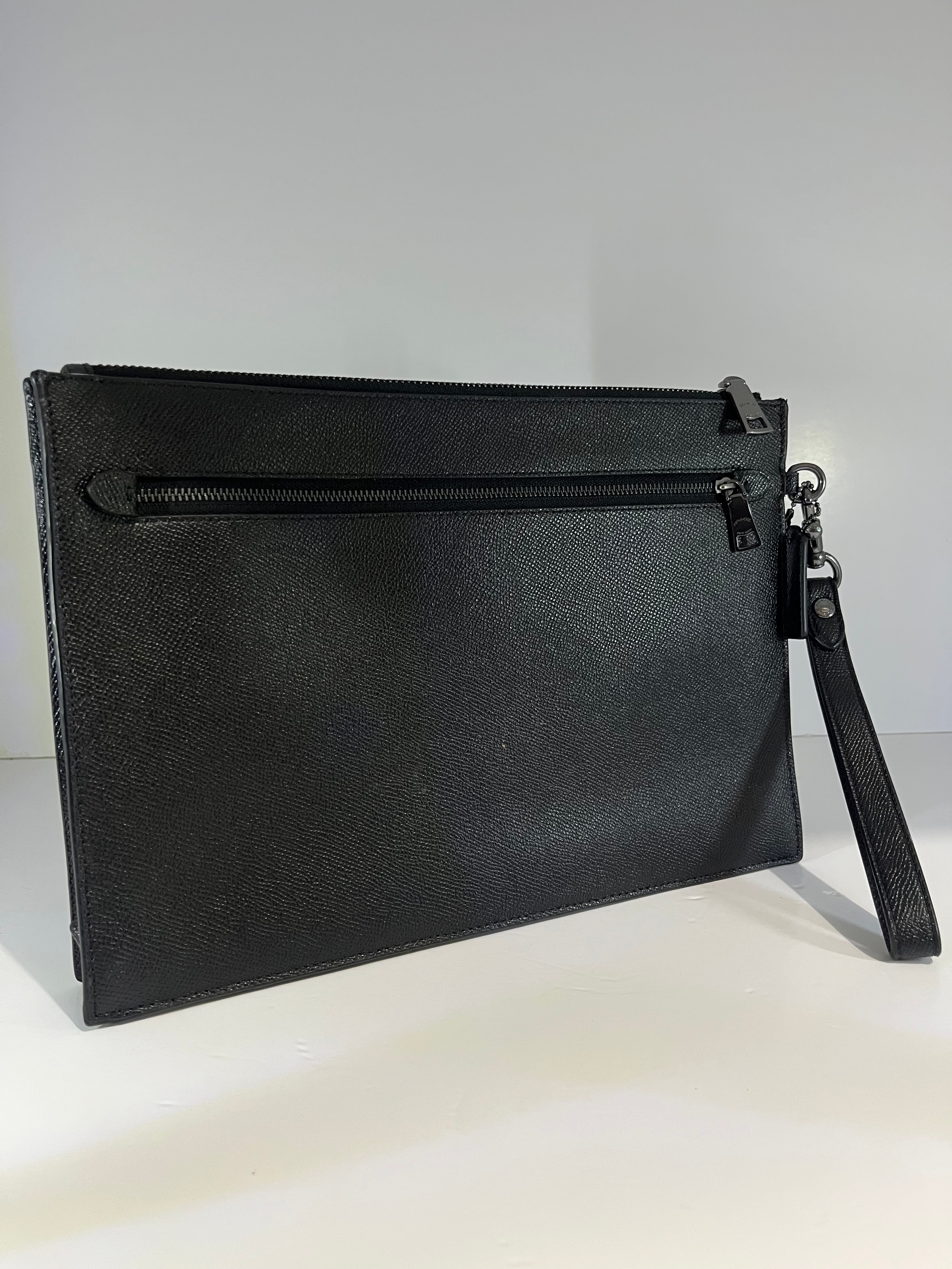 Authentic Coach Crossgrain Leather Wristlet Pouch - New - photo 3