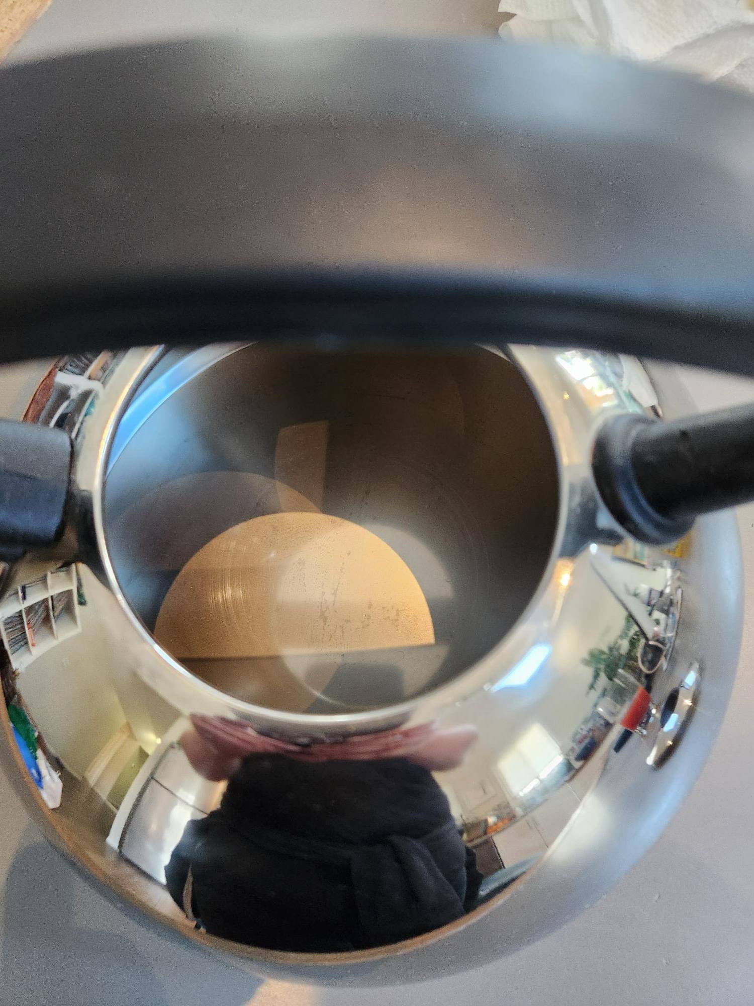 Stainless Steel Kettle Adorned with a Cherub/Child Pouring Water - photo 5