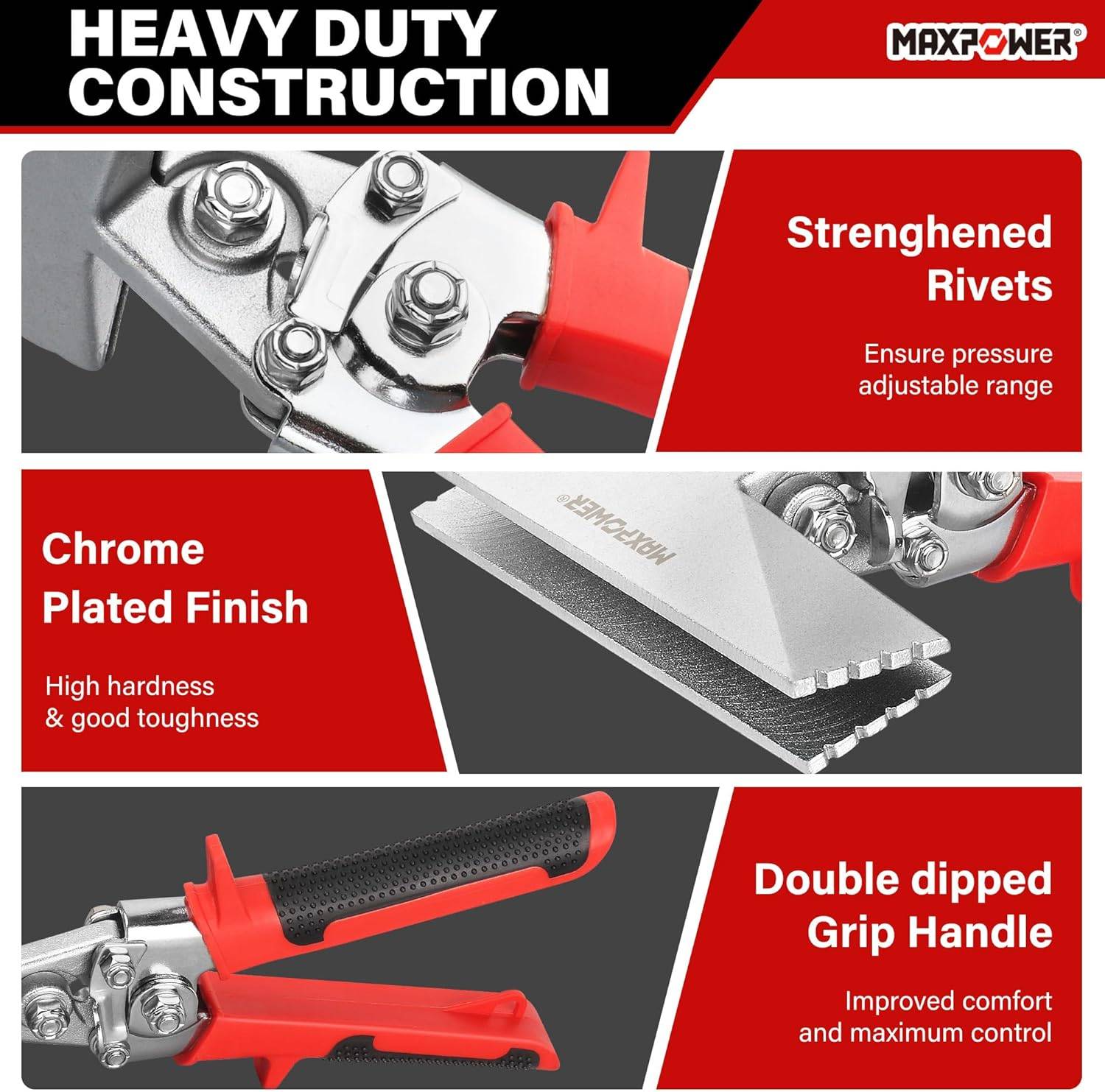 MAXPOWER Sheet Metal Hand Seamer, 2-Pack - photo 2