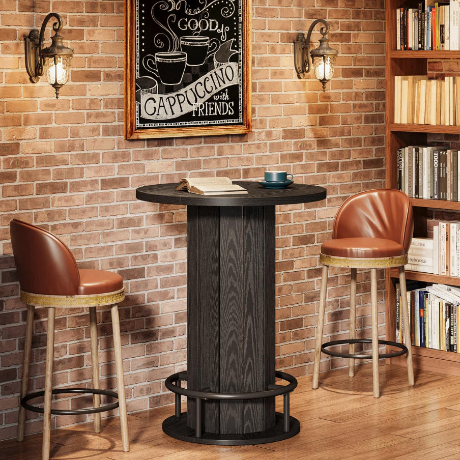 Round Bar Table with Footrest - New in box - photo 2
