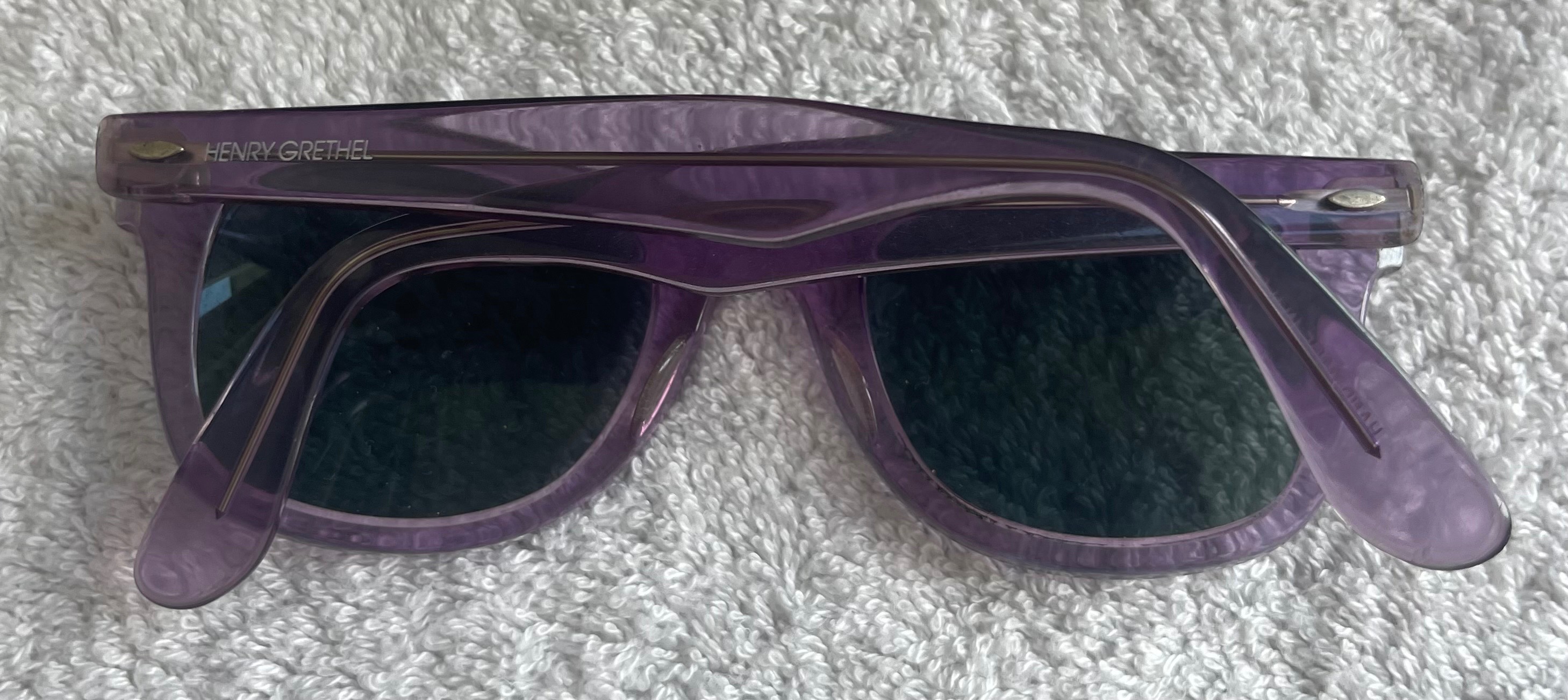 Vintage Henry Grethel Translucent Purple Frames Only (USA) - photo 3