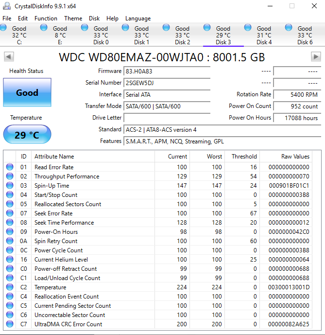 Western Digital 8TB HDD