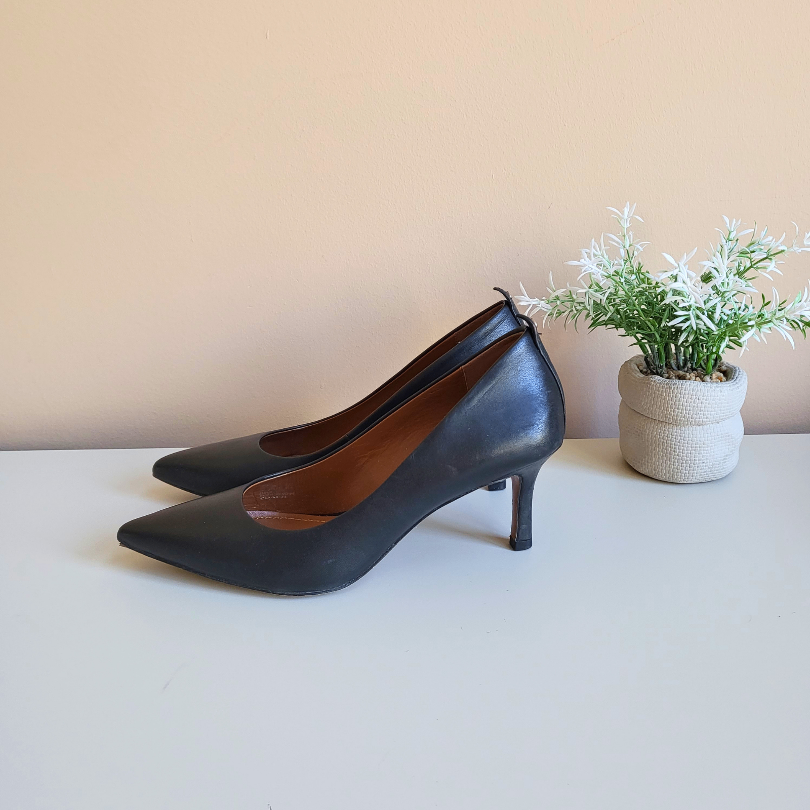 Coach - Waverly 65 Leather Black Pumps - Pre-Loved! 👠 - photo 2