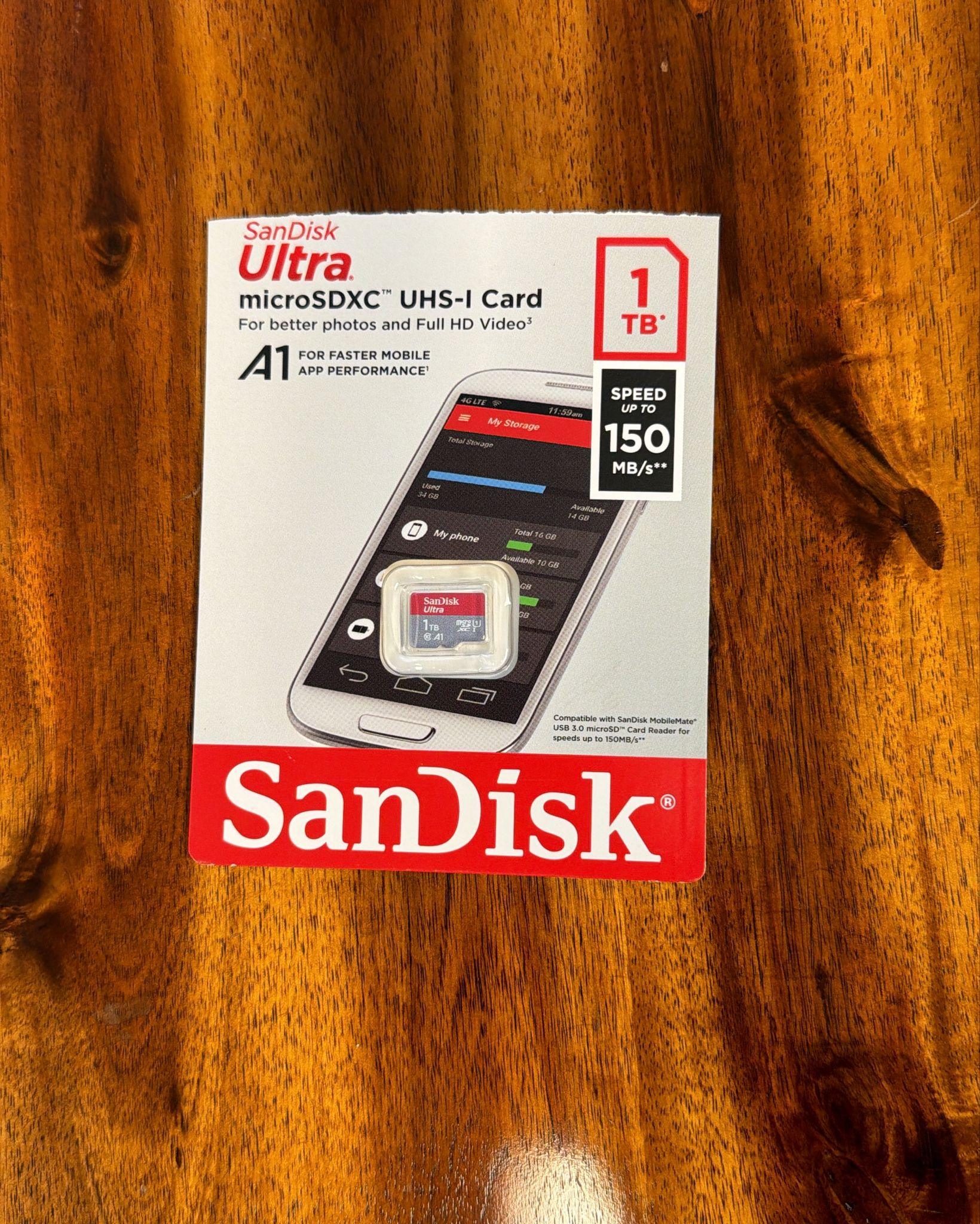 SanDisk 1TB Ultra microSDXC UHS-I Memory Card with Adapter
