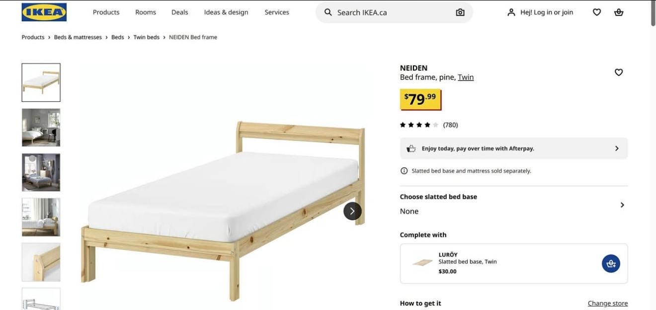 IKEA Twin Bed Frame + Mattress | Move-Out Sale - photo 5