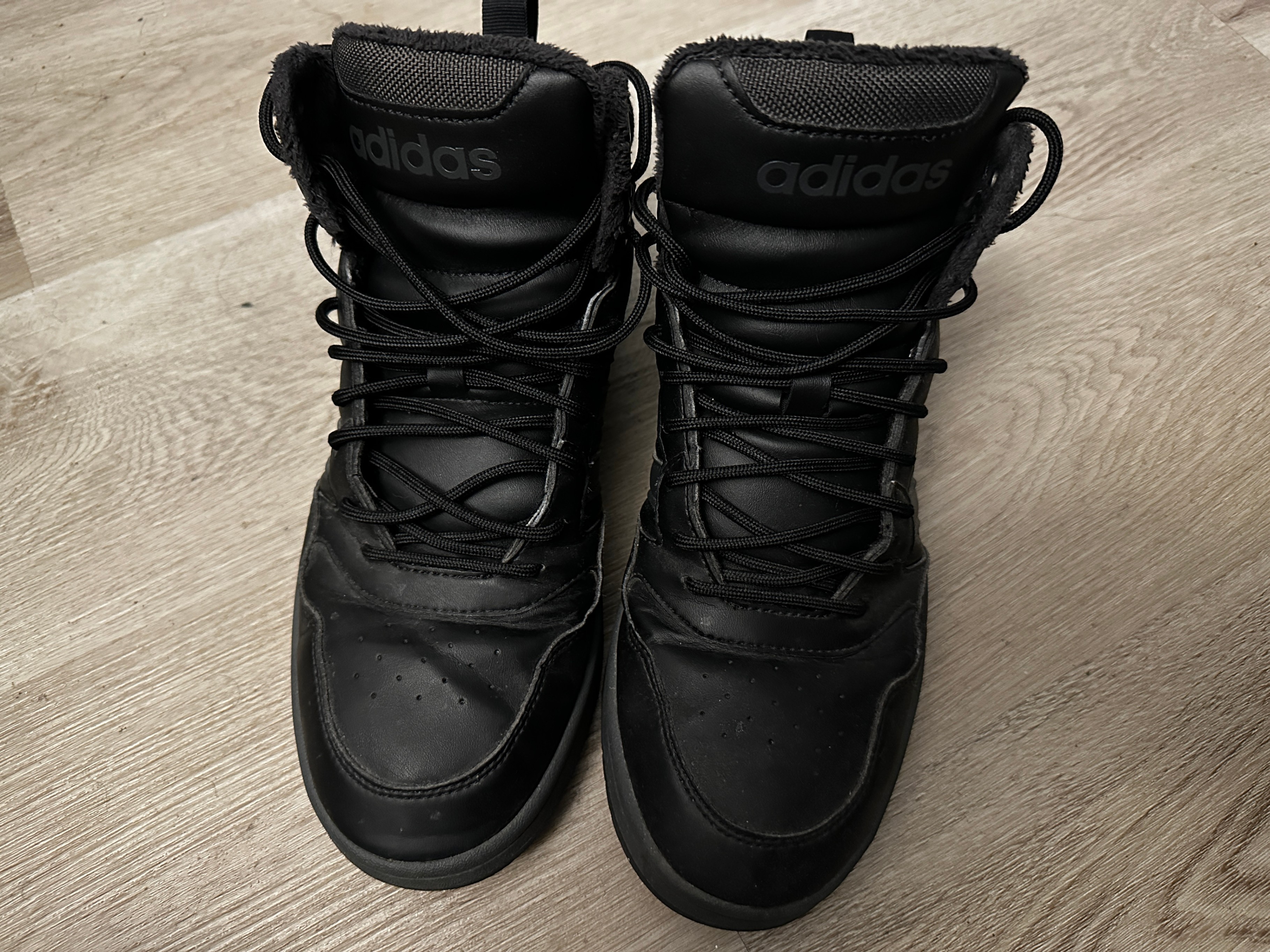 Adidas Hoops 3.0 Mid Winterized - Black / Faux-Fur (Size 9) - photo 2