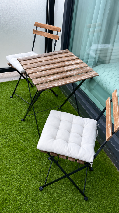 IKEA TÄRNÖ Bistro Set — Table + 2 Chairs + Cushions - photo 2