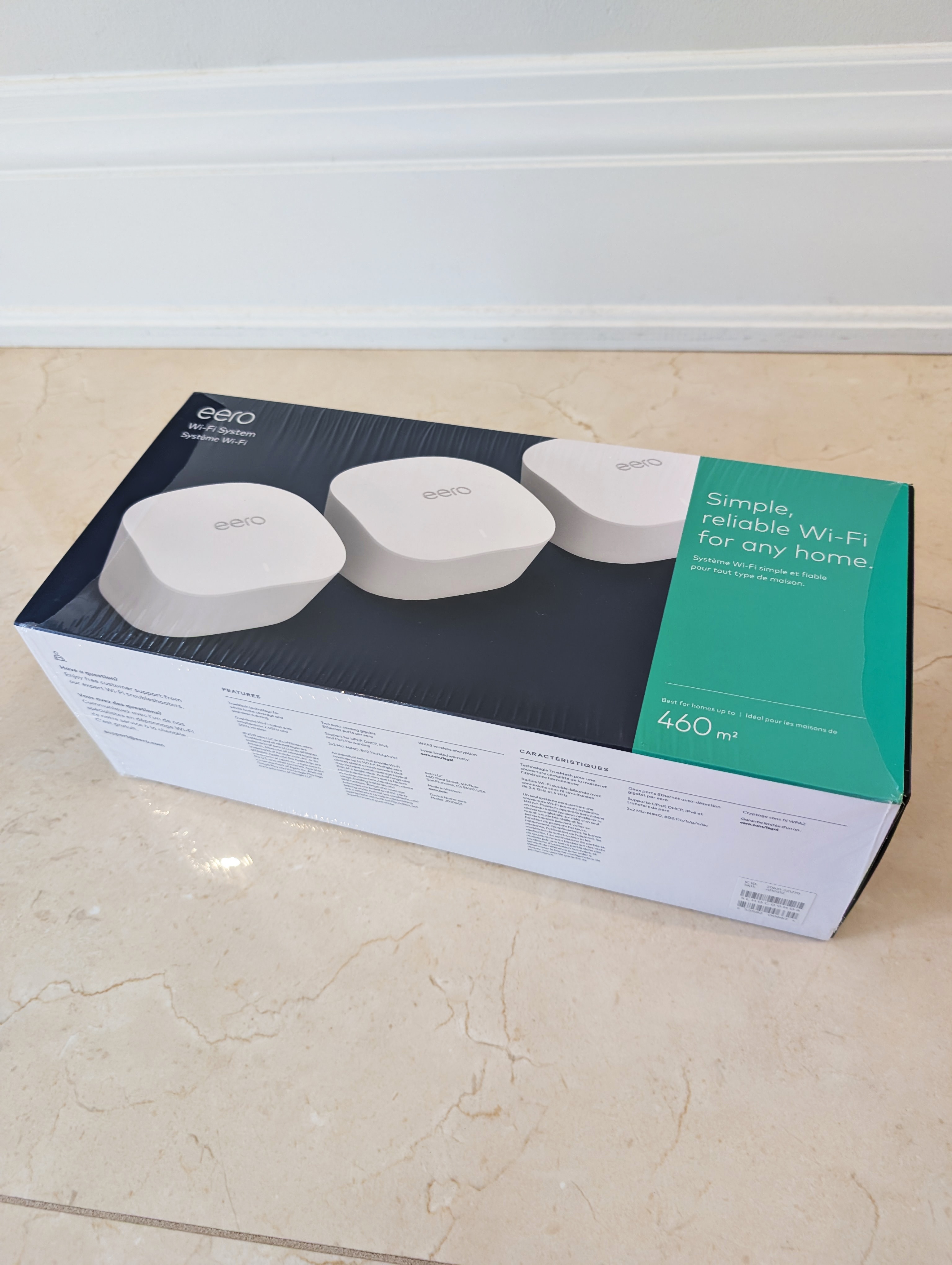 Eero mesh wifi system 3 pack model J010001