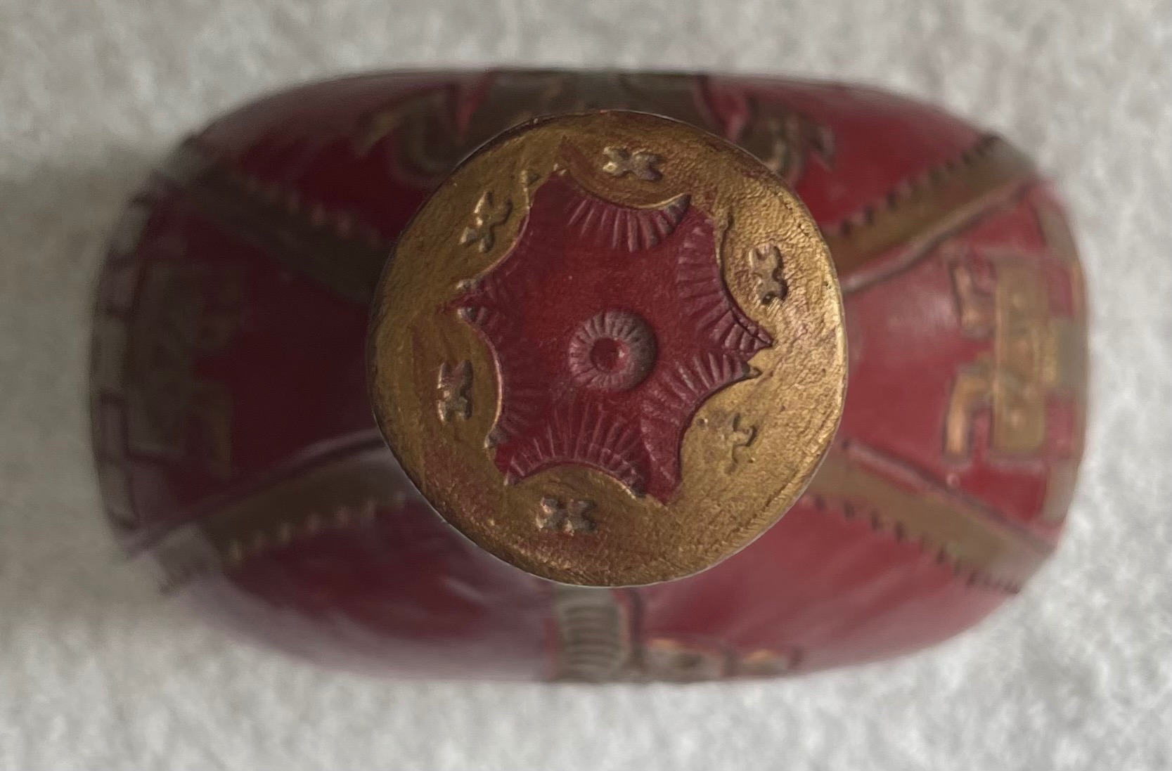 Vintage Colombian Hand-Tooled Leather Wrapped Decanter - photo 5
