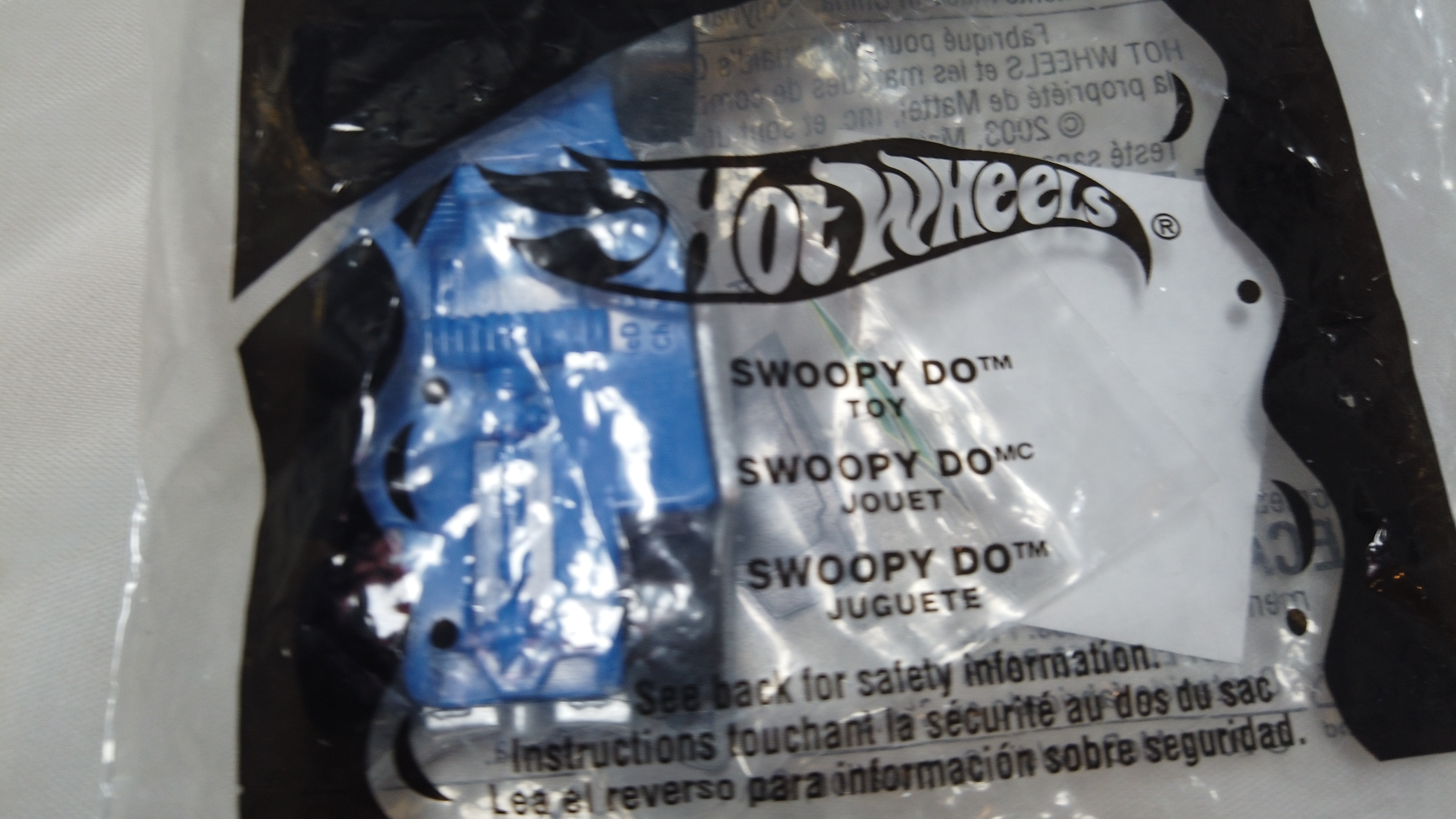 2003 McDonald's Hot Wheels Swoopy Do #7 Happy Meal Toy SEALED Ma - photo 2