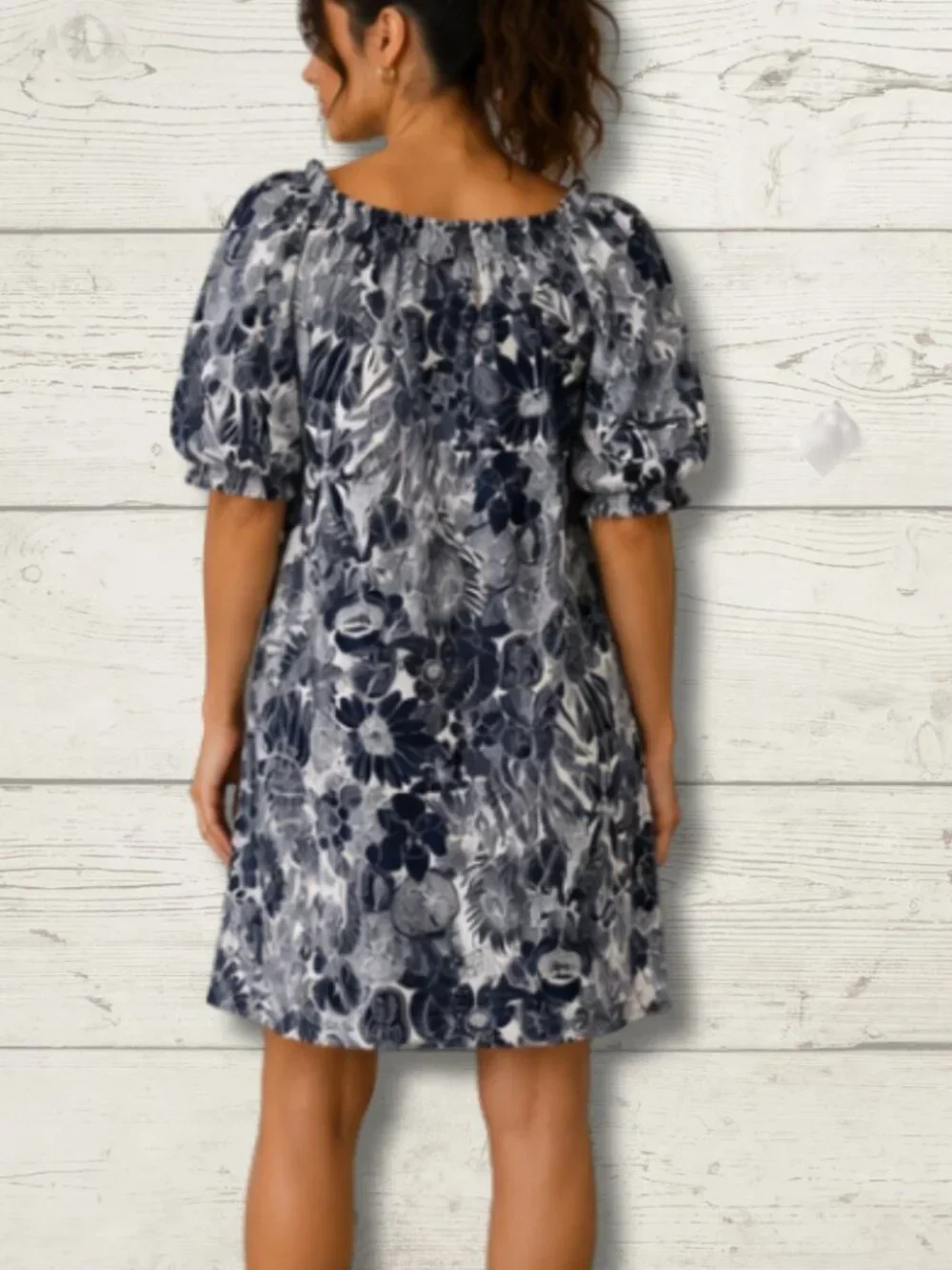 H&M Floral Puff Sleeve Dress – Size 4 (Small) - photo 2