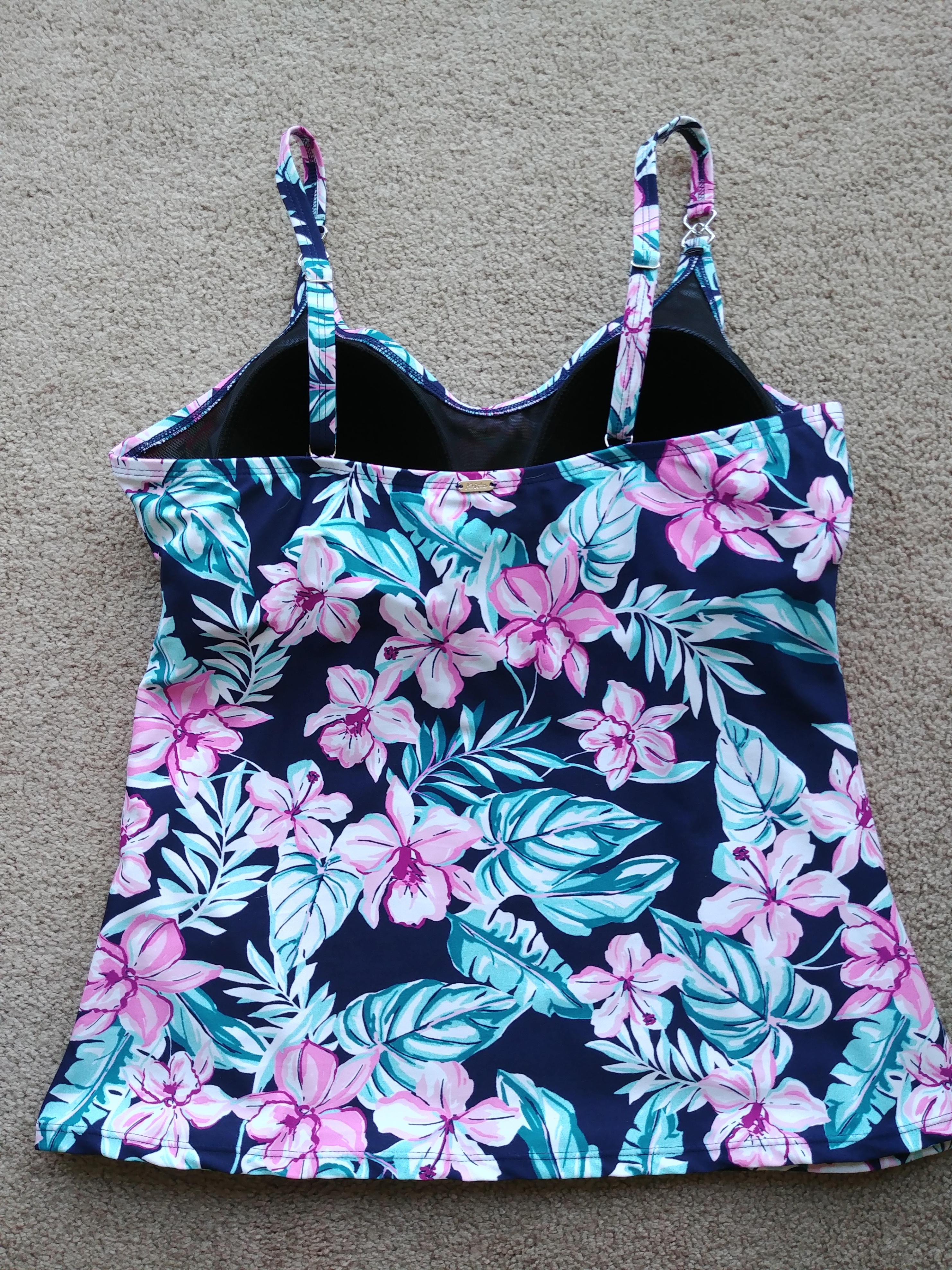 Krista Tankini Swim Top & Bottoms, Size XL , Like New - photo 3