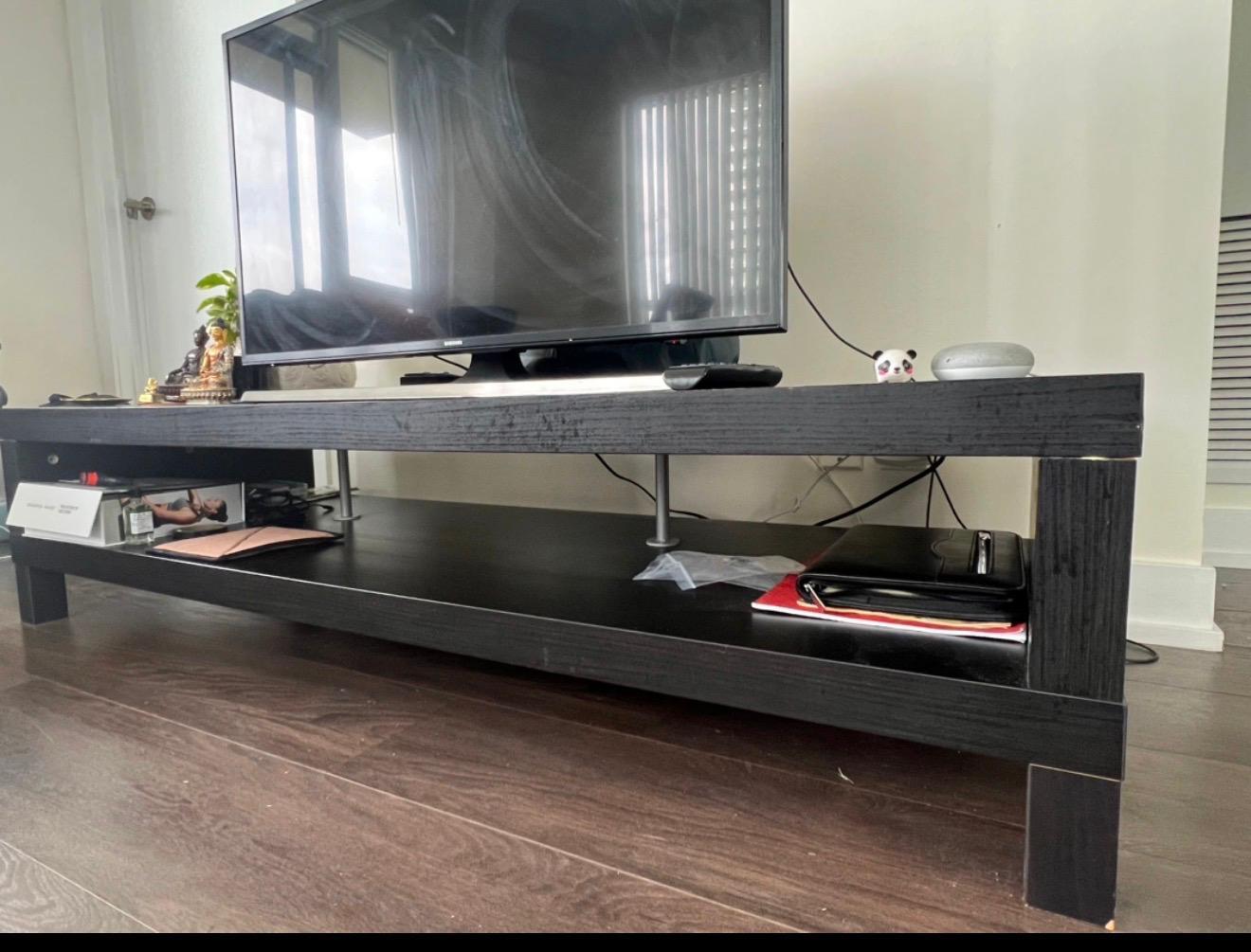 IKEA LACK TV Bench - Black-Brown (Good Condition) - photo 3