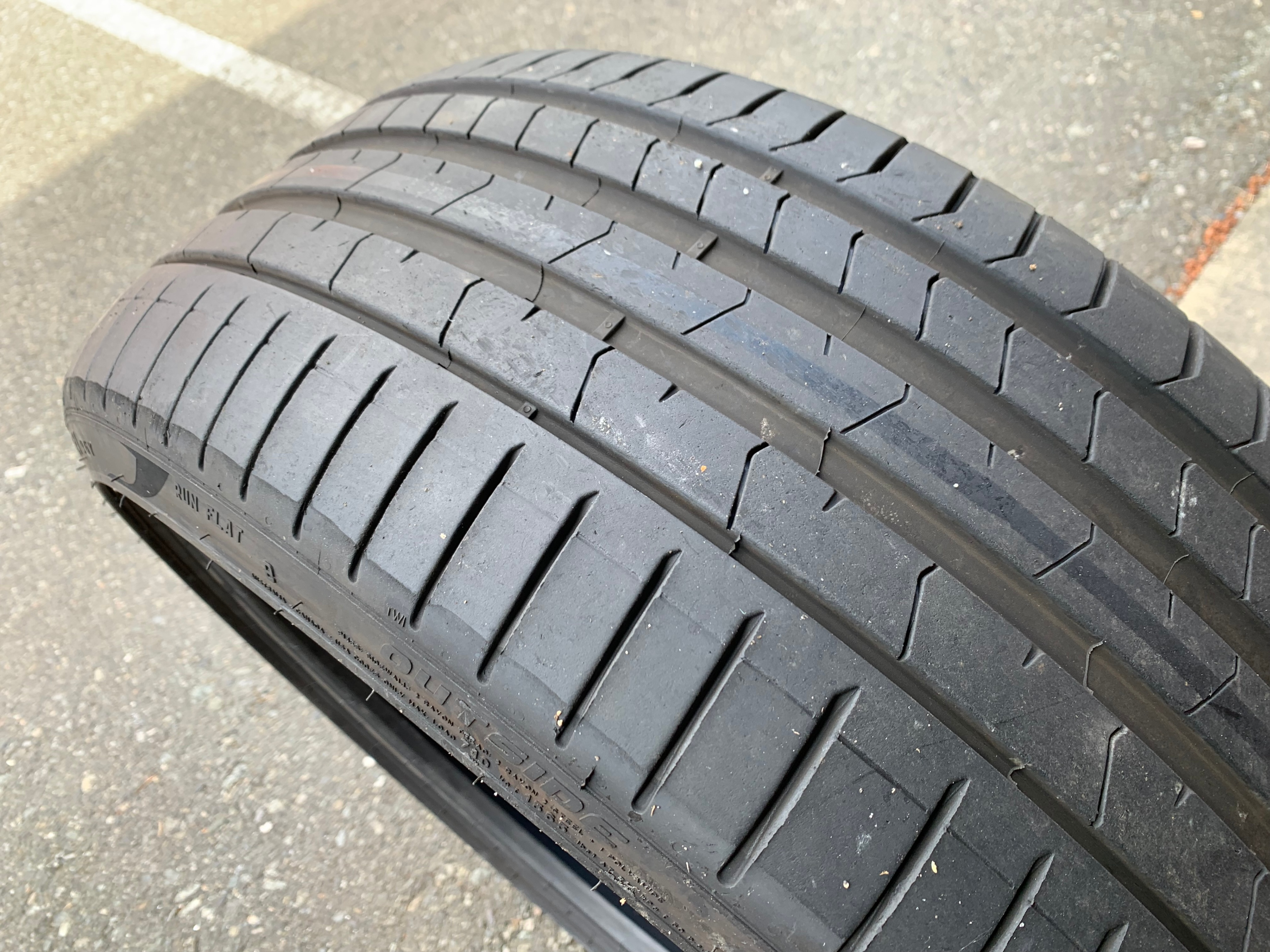 1 X single 245/35/21 96Y XL Pirelli Pzero PZ4 RFT with 95% tread - photo 4