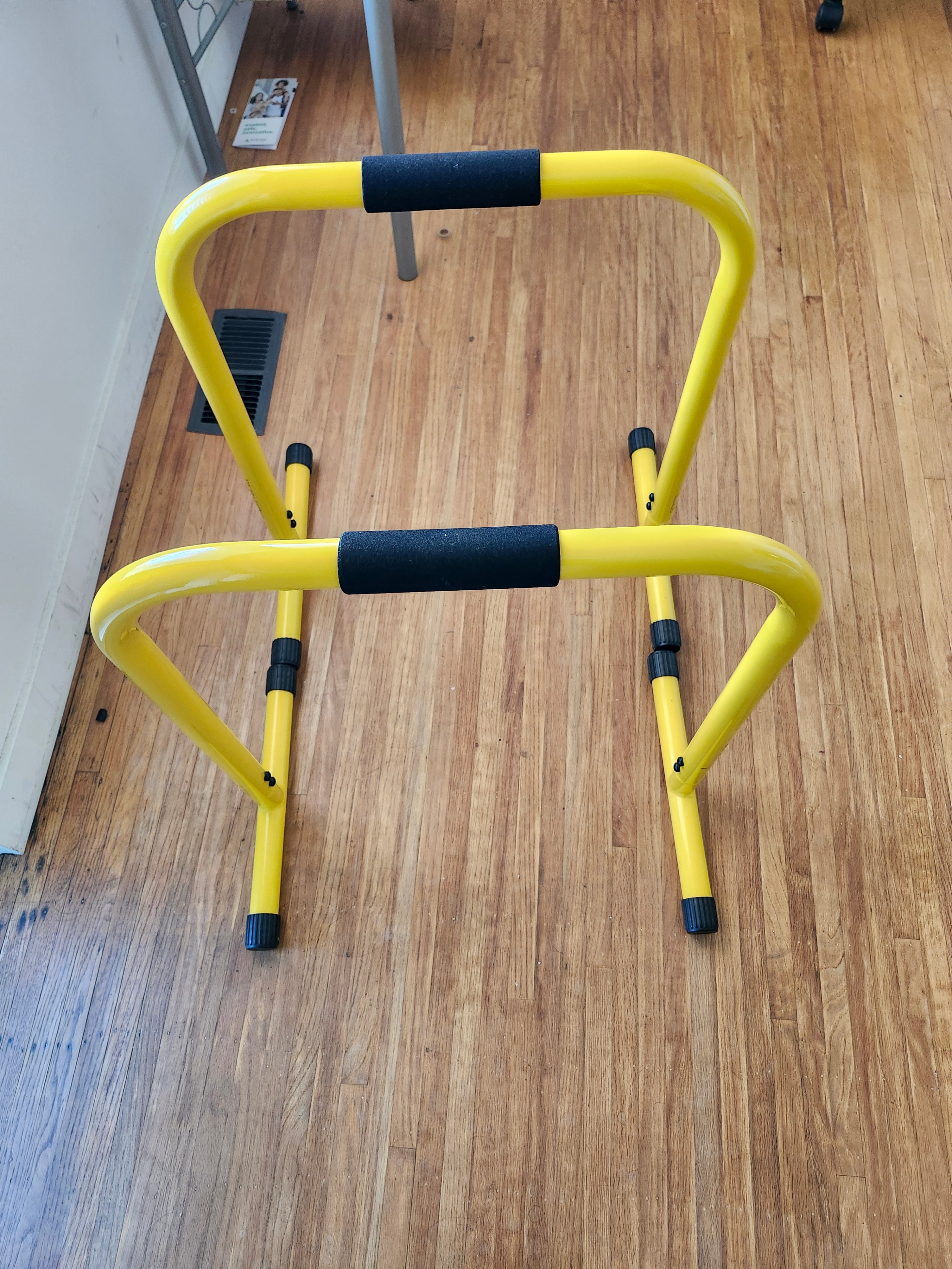 Yellow Parallel Bars Dip Stand