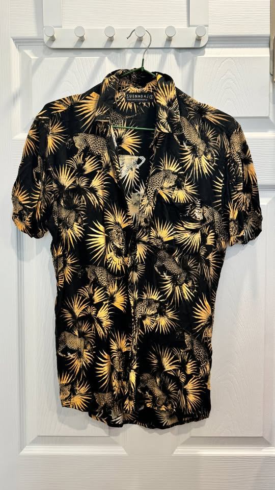 Button Up Leopard Shirt