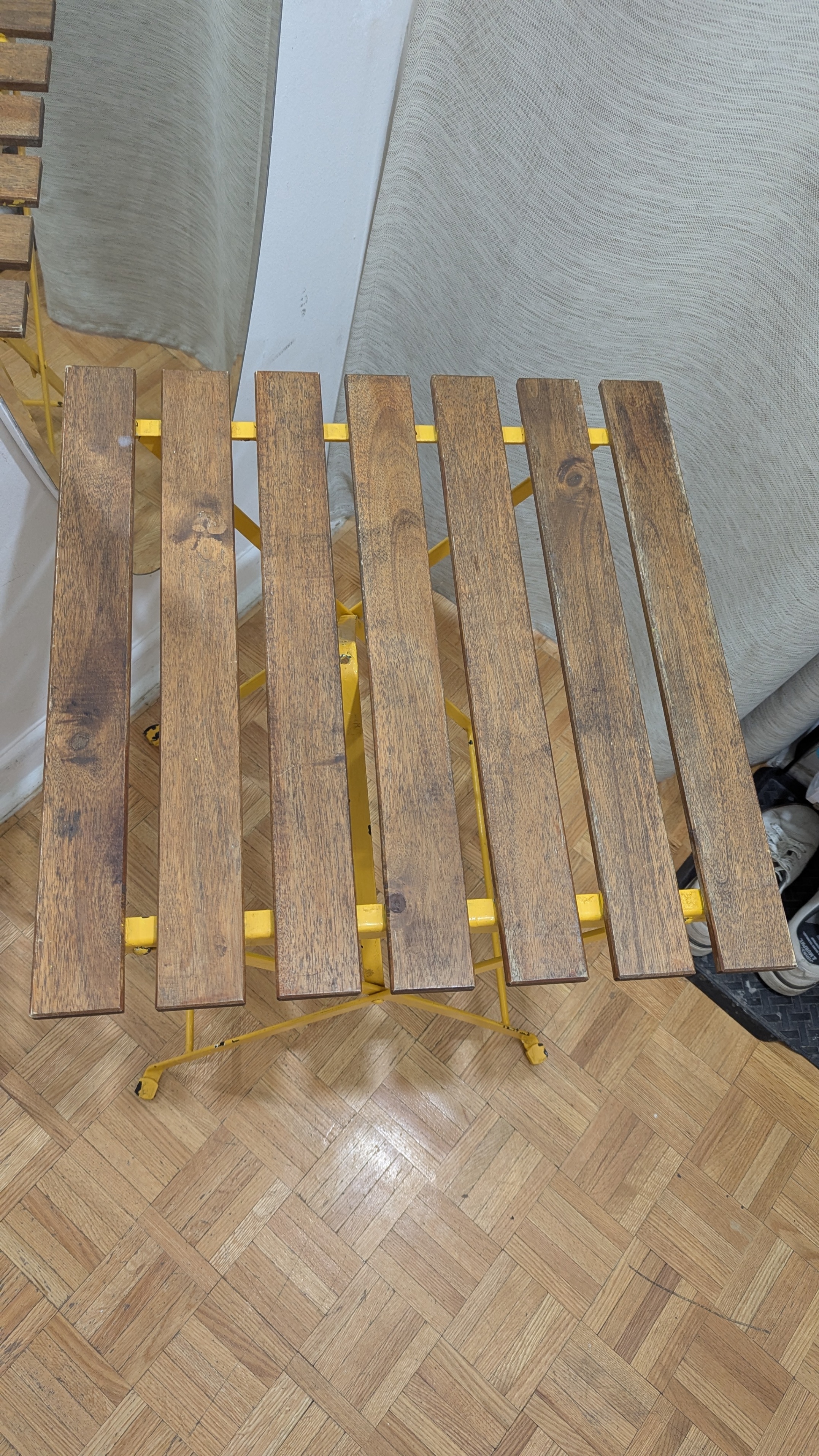 Portable Table, Folding Bamboo Wood Outdoor Patio Balcony - photo 2