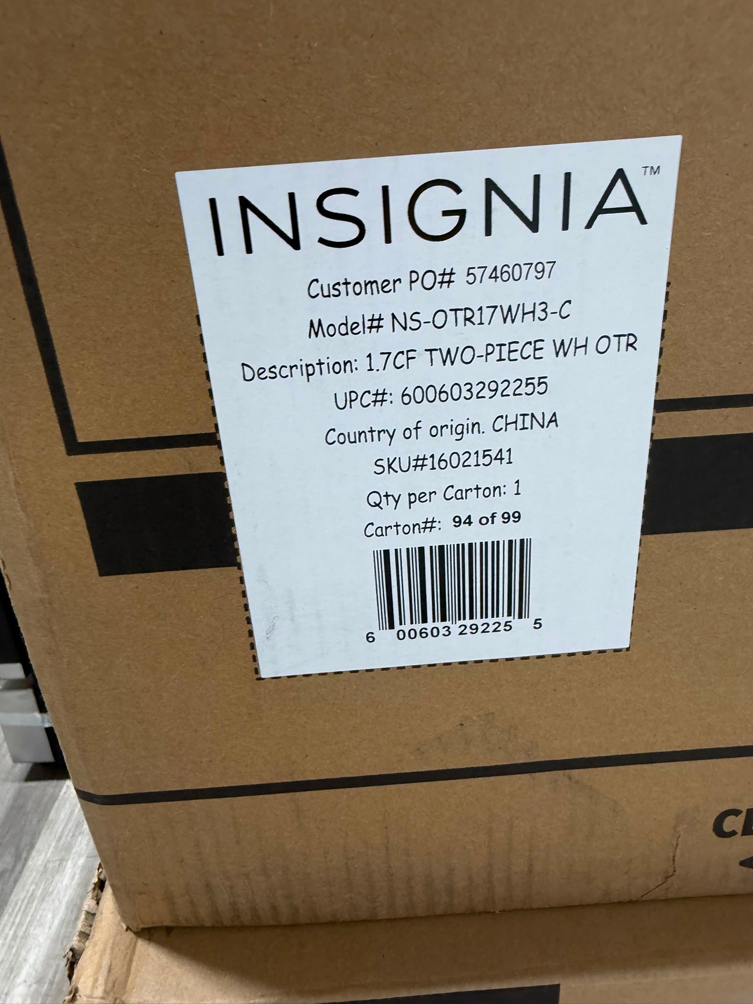 Insignia Over-the-Range Microwave 1.7 cu ft - photo 2