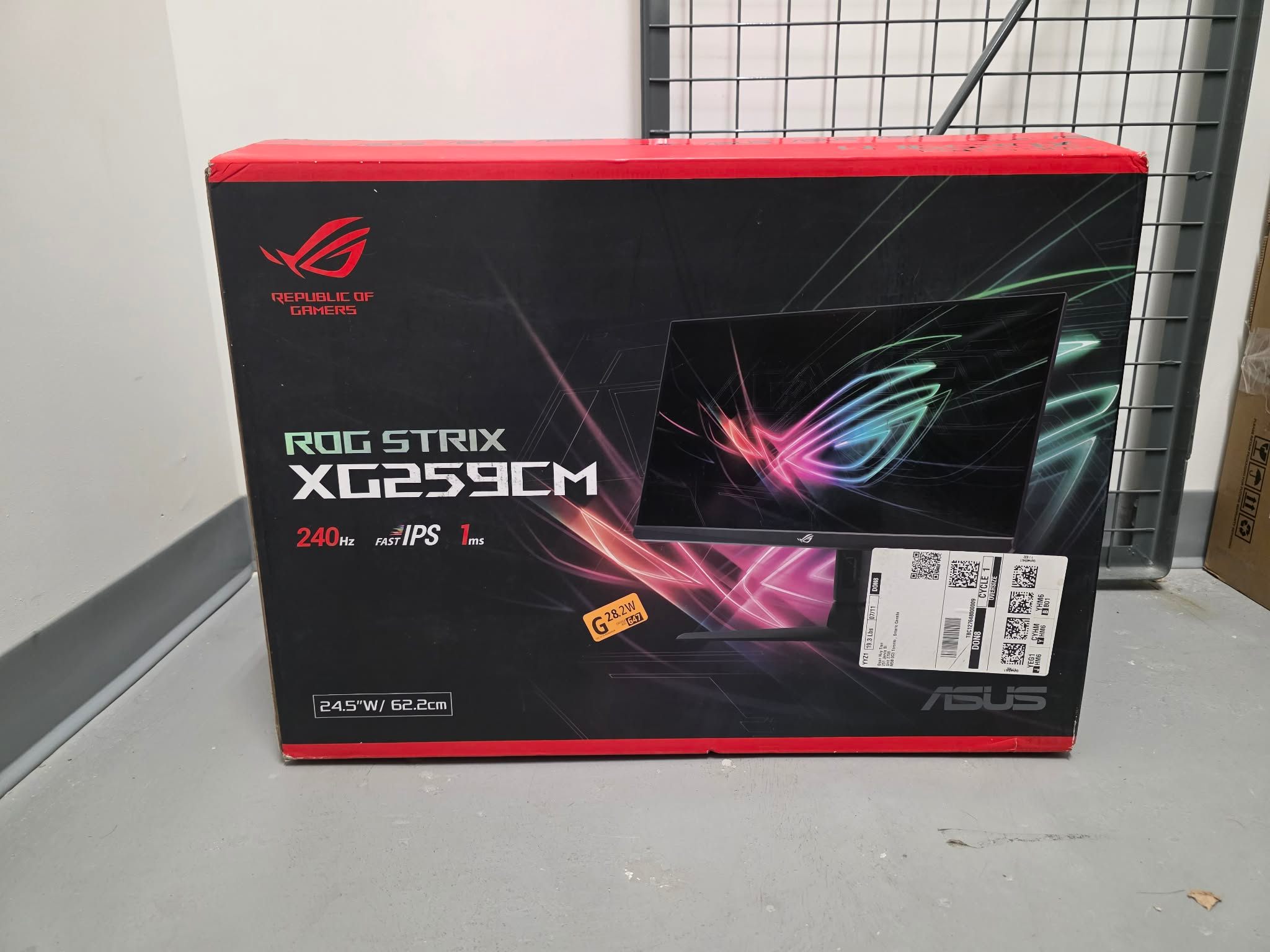 ASUS ROG Strix 24.5” 1080P 240Hz HDR Gaming-Monitor (XG259CM)