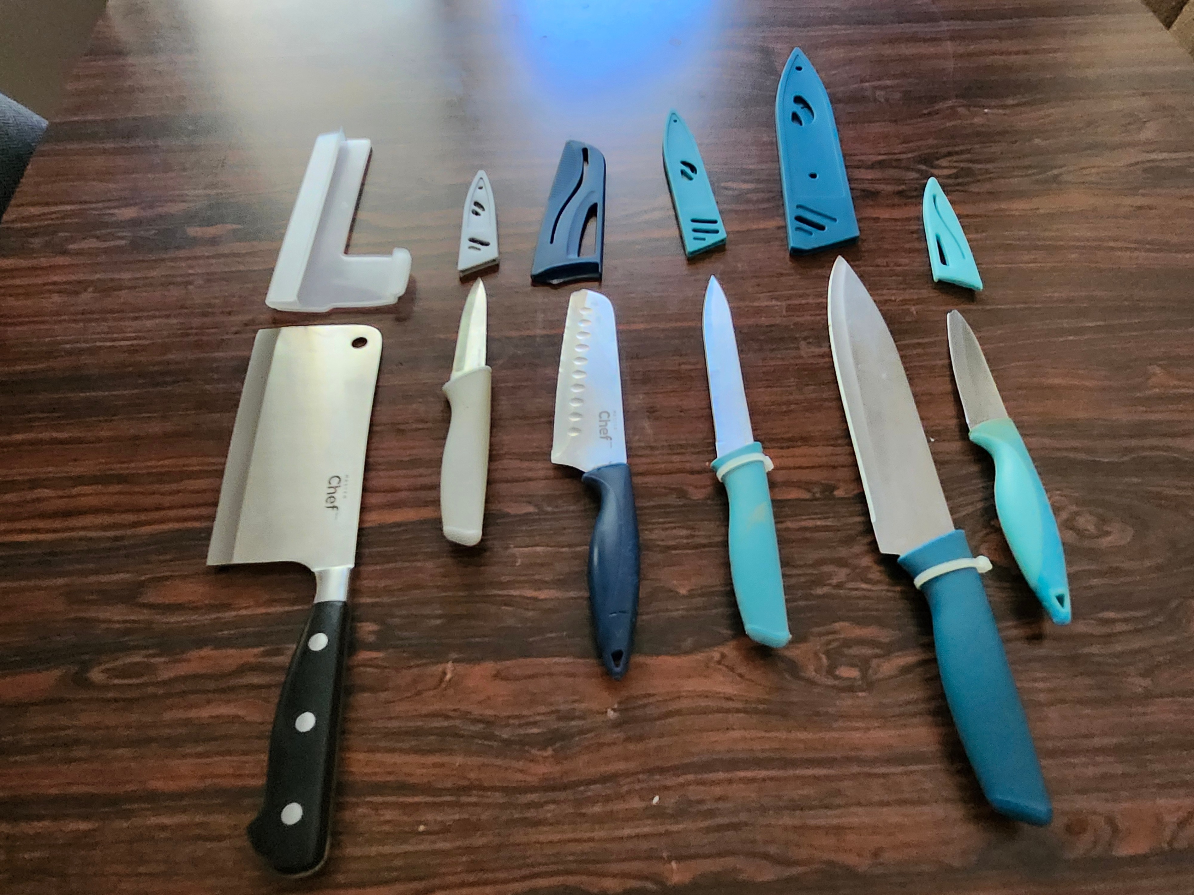 Kitchen Knife Set – 6 Pieces with Cleaver