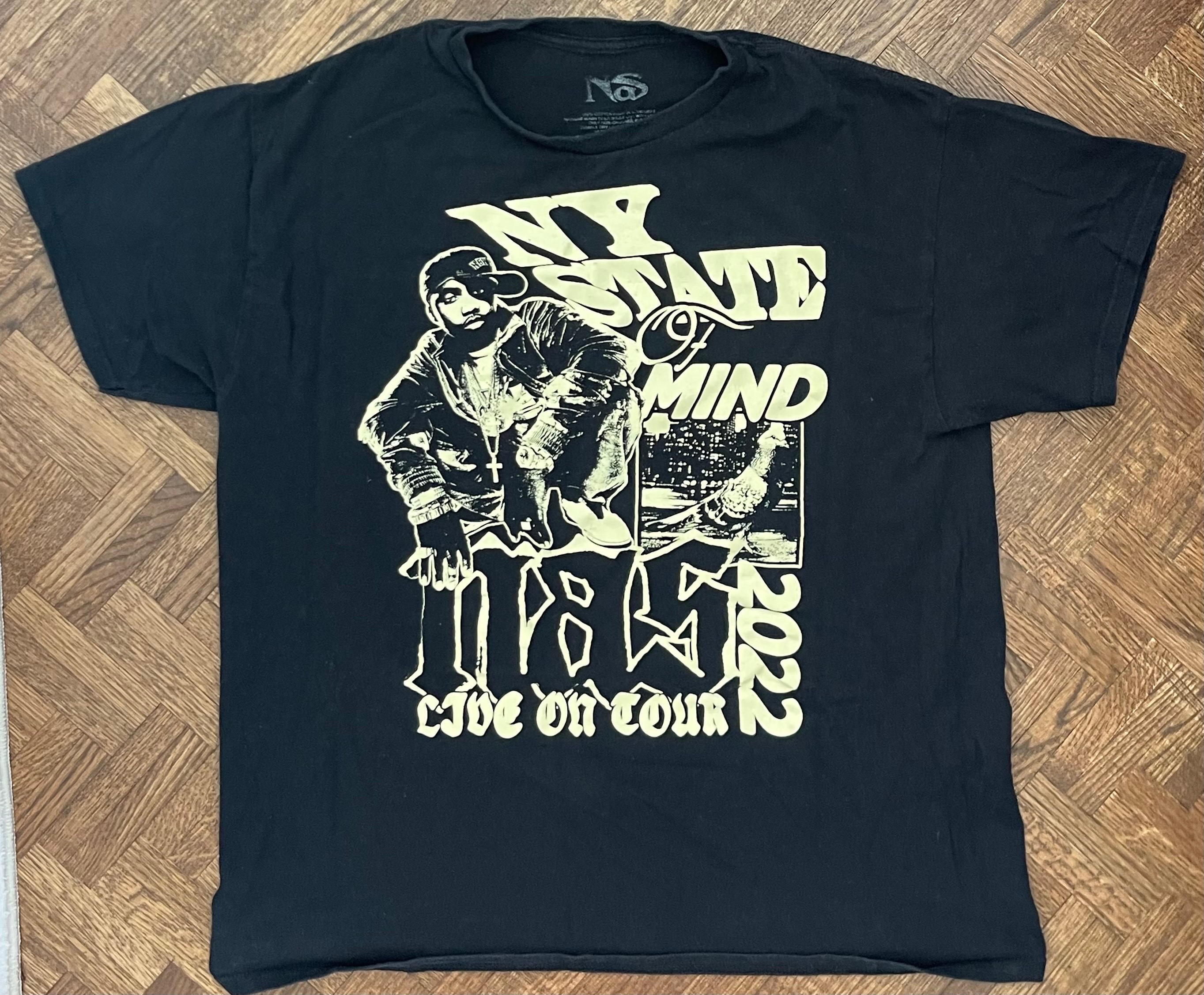Nas 2022 N.Y. State of Mind Tour Shirt - Concert Merch (Size L)