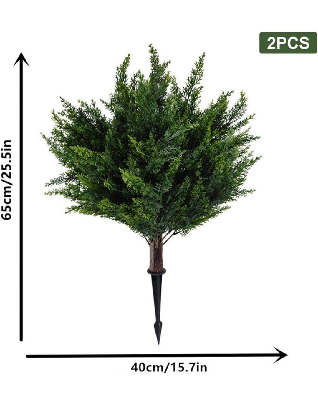 Ameble Artificial Cypress Topiary Trees (Set of 2) - photo 3