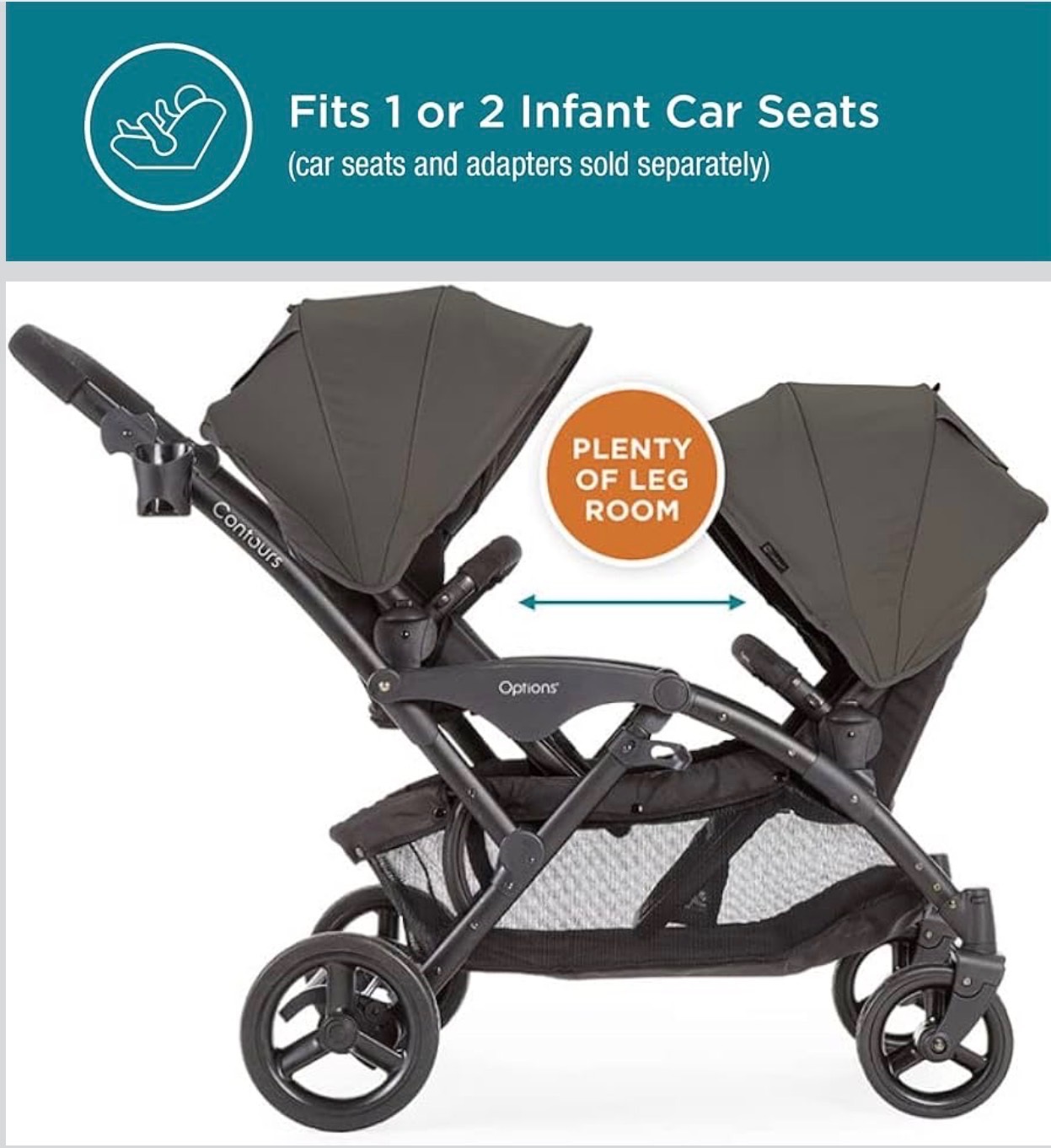 Double Stroller V2 Tandem Lightweight Reversible Seats - photo 5