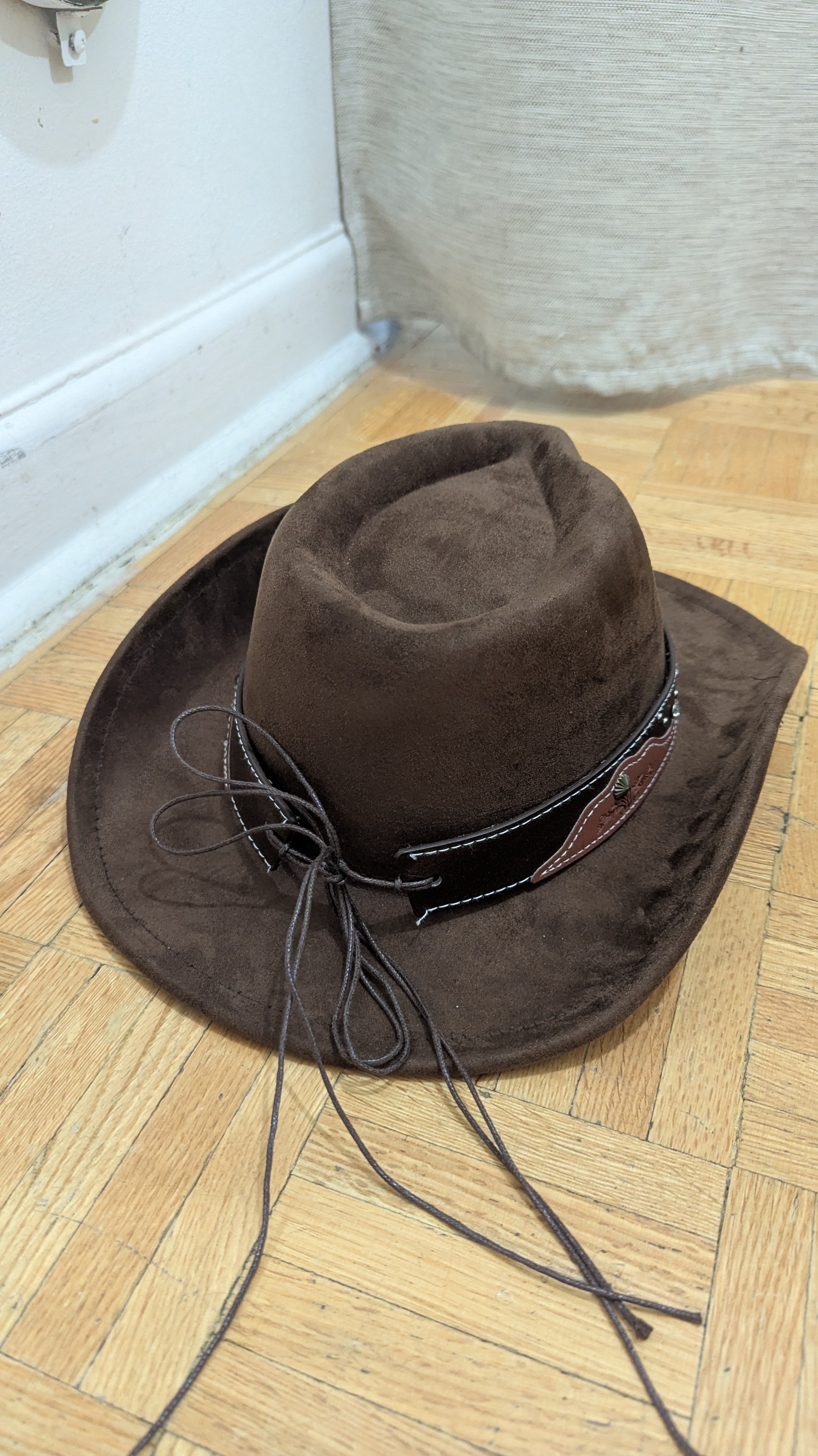 NEW Western Cowboy Style Hat Jazz Bowler Hat Cow Head - photo 2