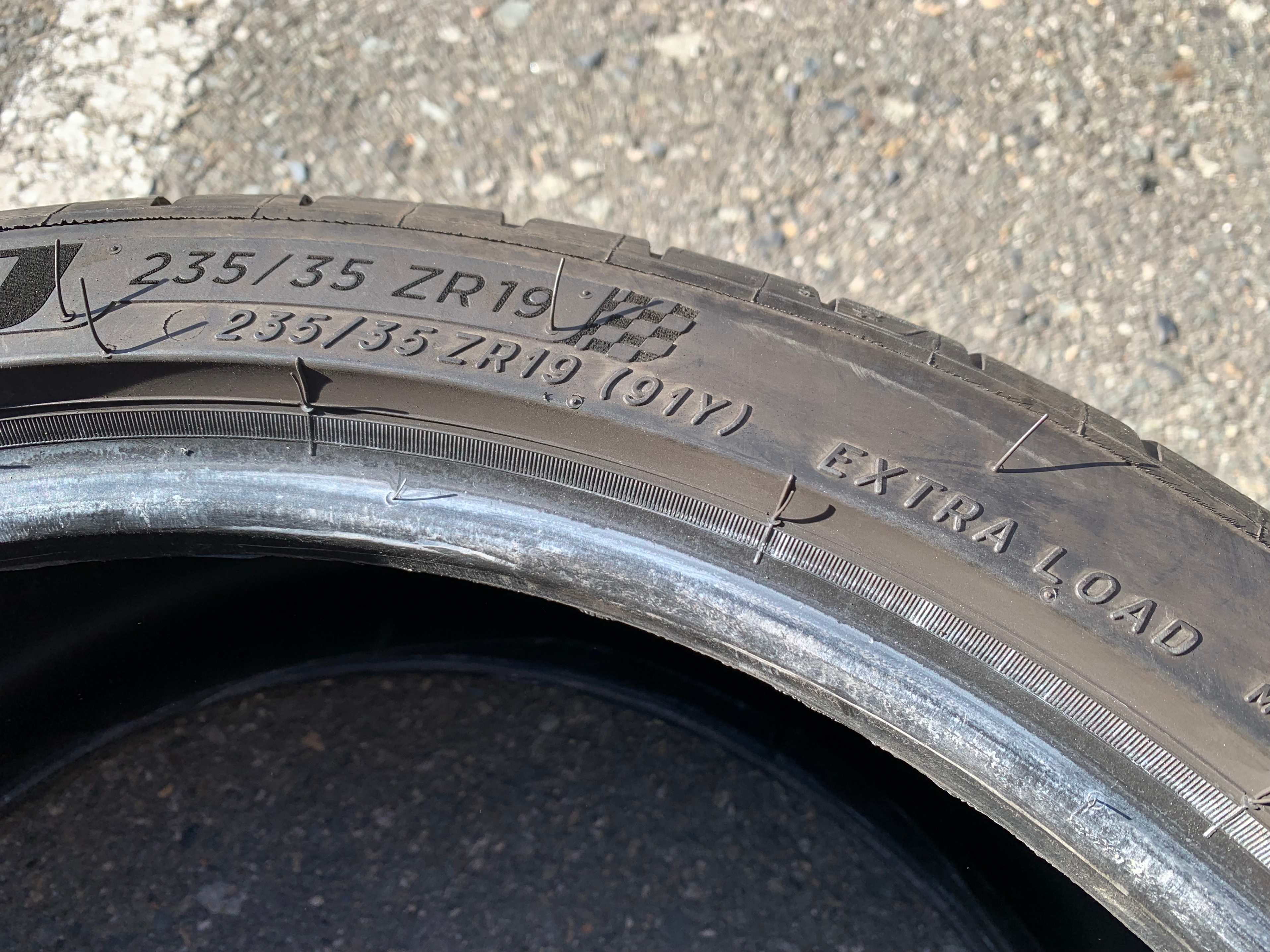 PAIR of 235/35/19 XL Michelin Pilot Sport 4S with 75% tread - photo 5