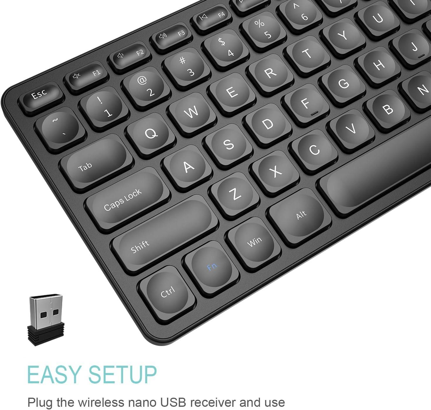 Arteck HW305-3 Wireless Full-Size Keyboard with Numeric Keypad - photo 2