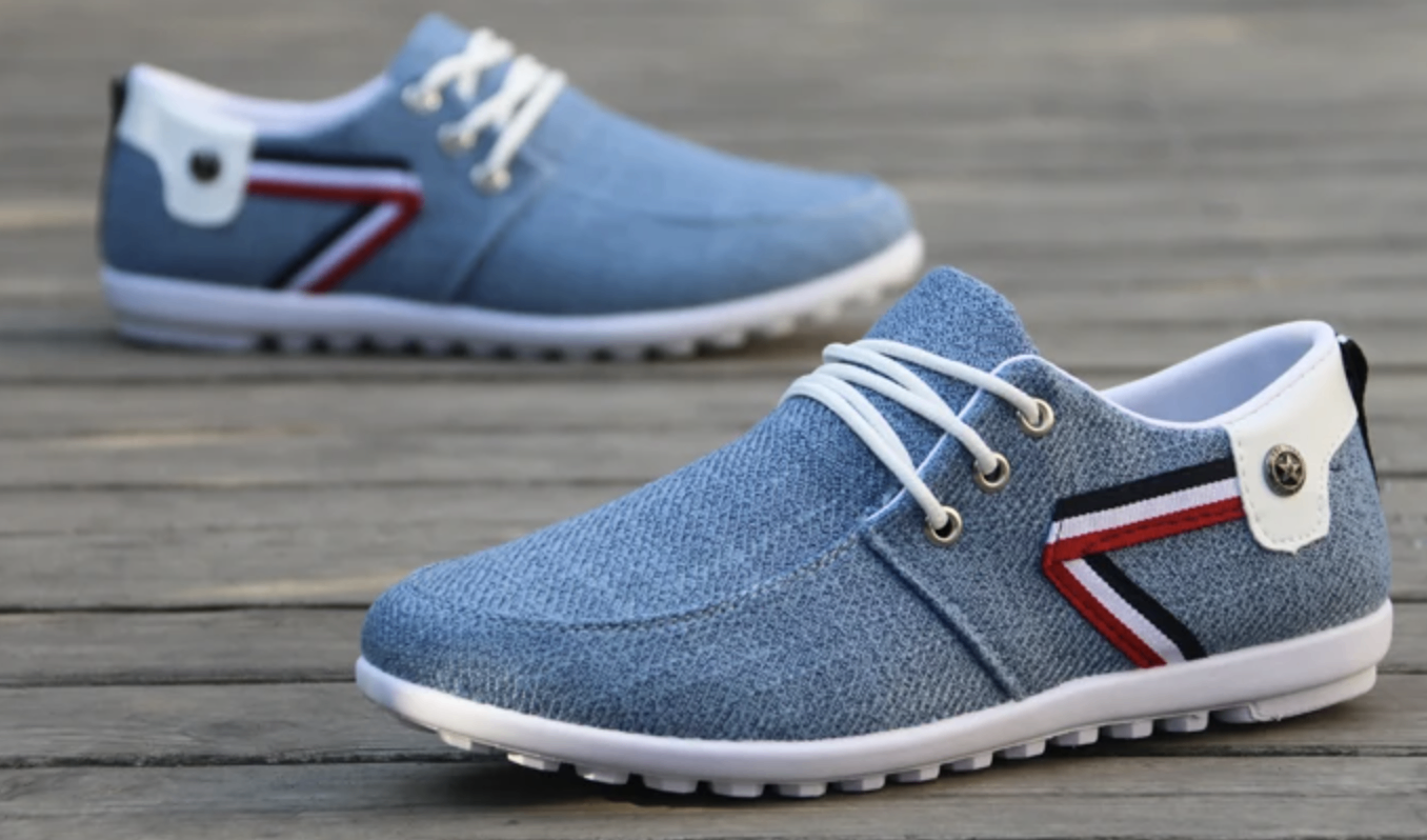 Men's casual shoes Italian Breathable Canvas - photo 3