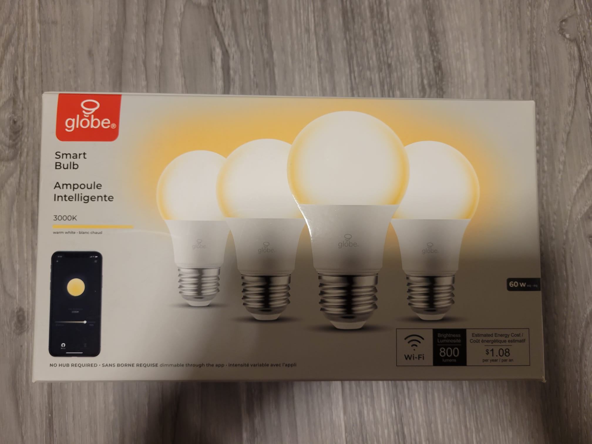 Globe Smart WiFi LED Bulbs – 3 New