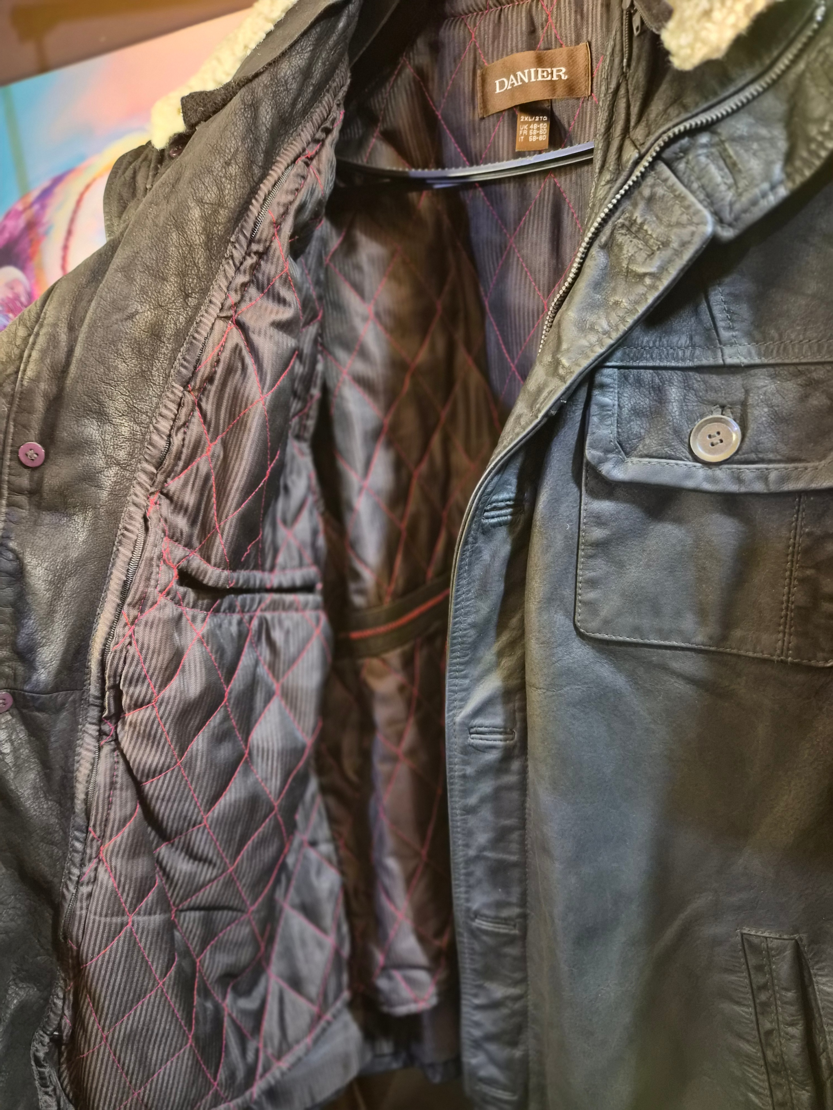 Danier Leather Jacket with Shearling Collar - photo 5
