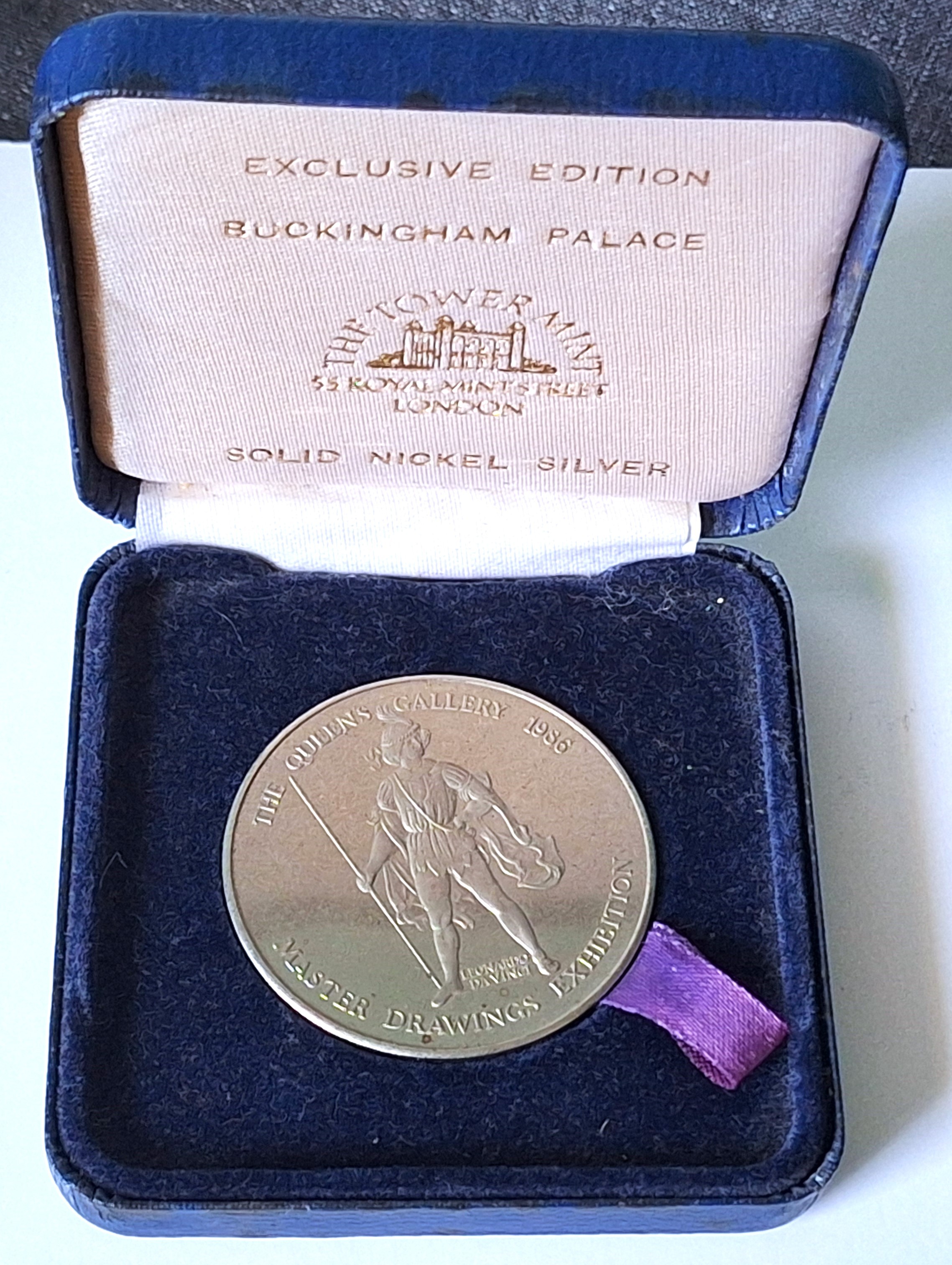 The Tower Mint Buckingham Palace Exclusive Edition Medal 1986