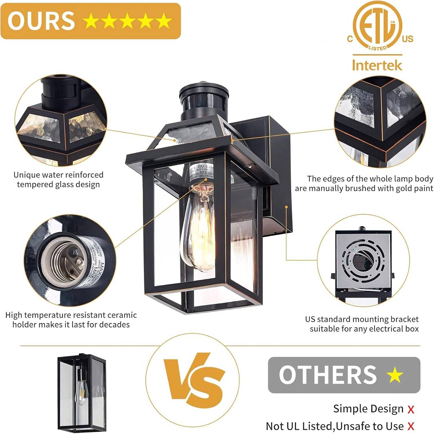 Porch Lights with GFCI Outlet - photo 4
