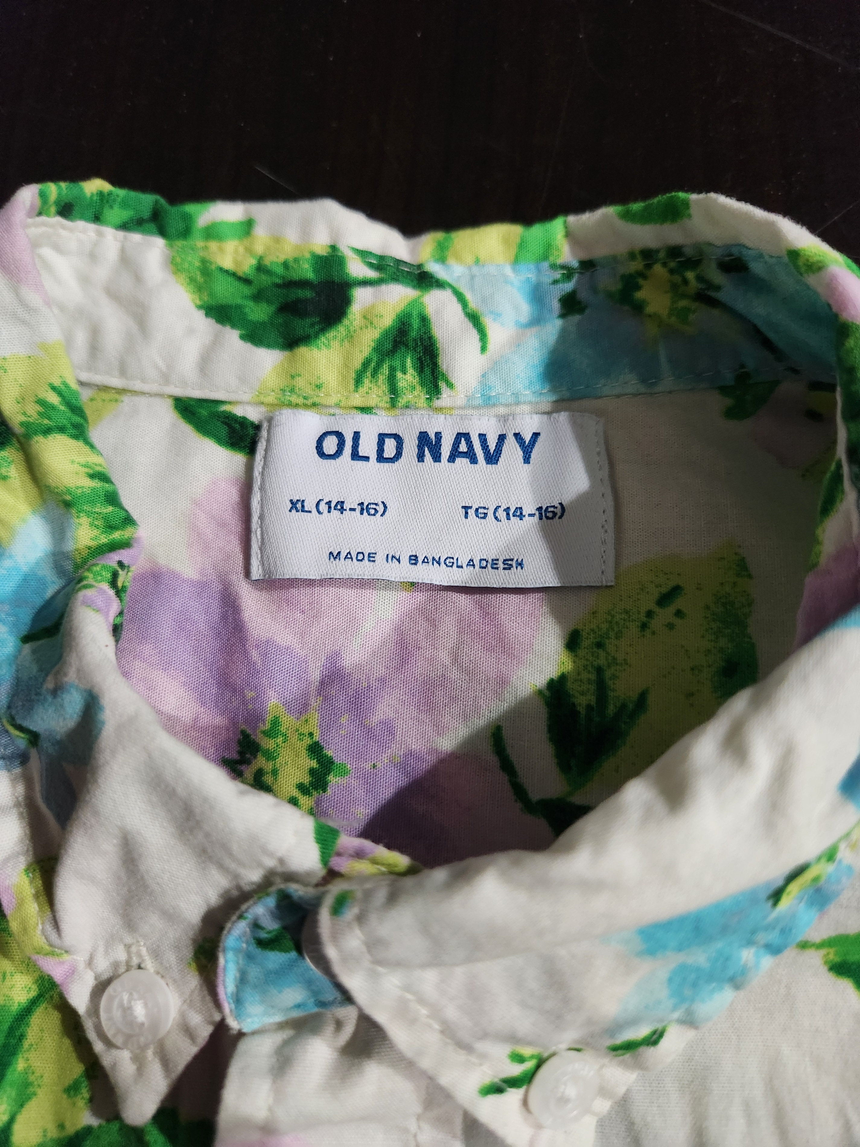 Old Navy Boys Short Sleeve Printed Shirt w/pocket SZ XL (14-16) - photo 2