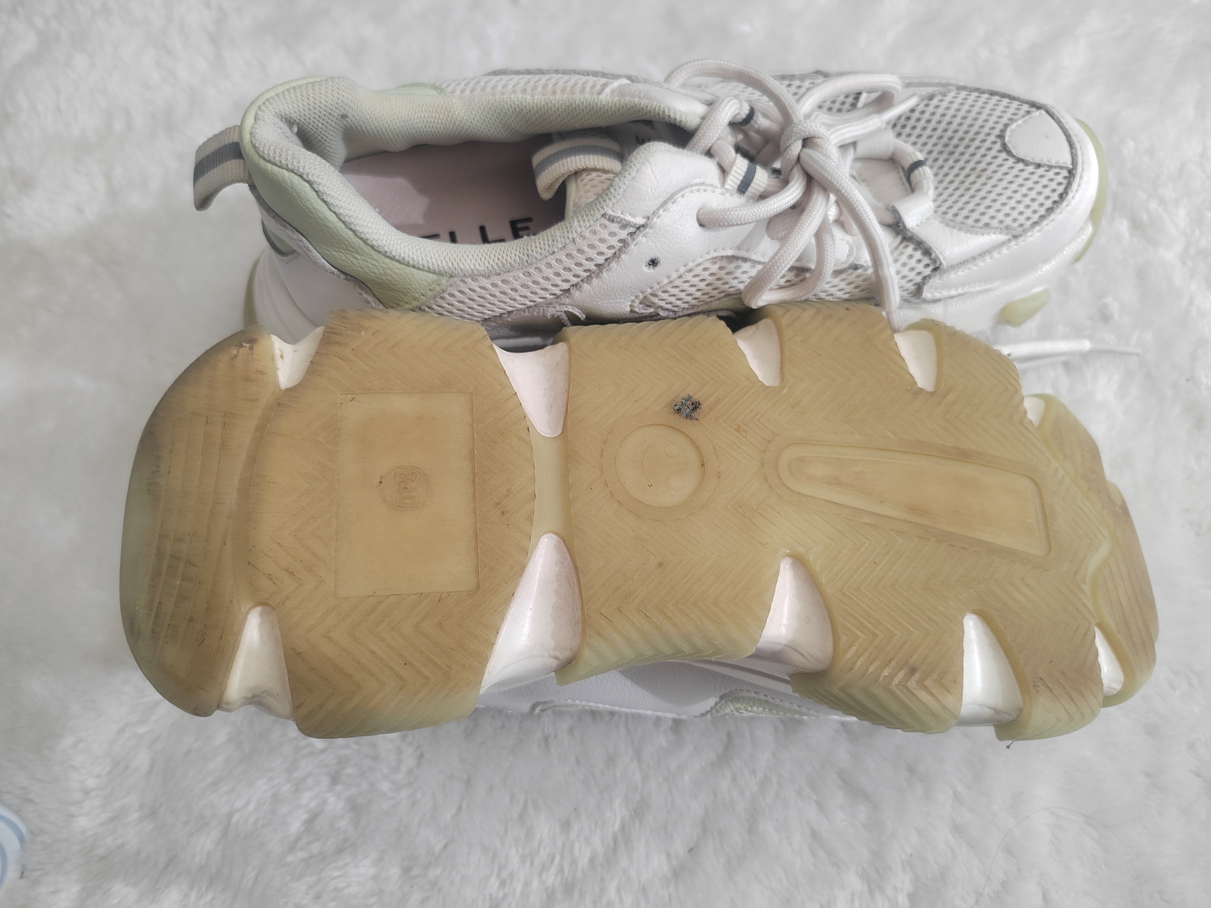 Belle Women's White Mesh Fashion Sneakers - photo 3