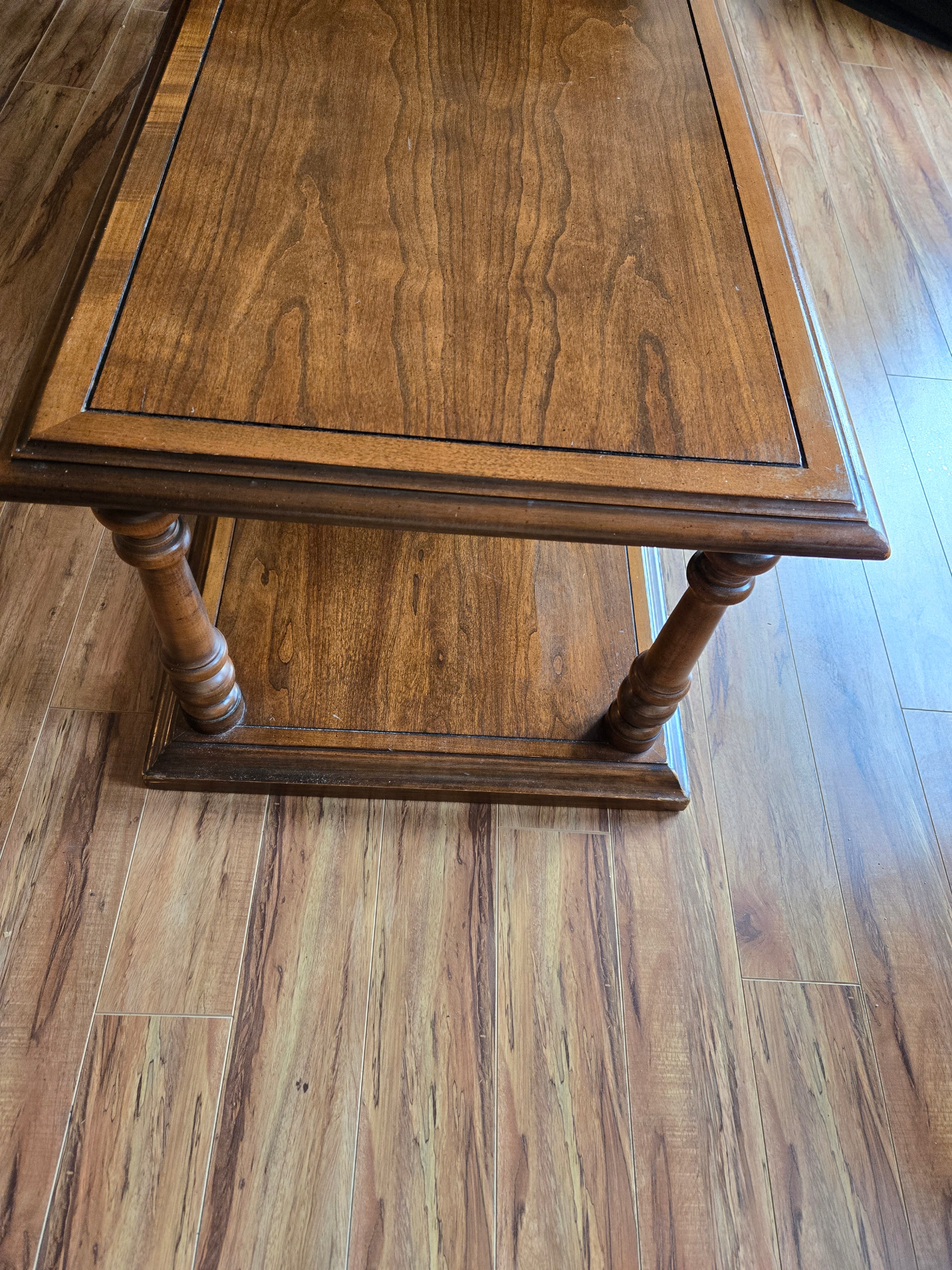 Vintage Mid Century Wood Coffee Table Set - photo 5