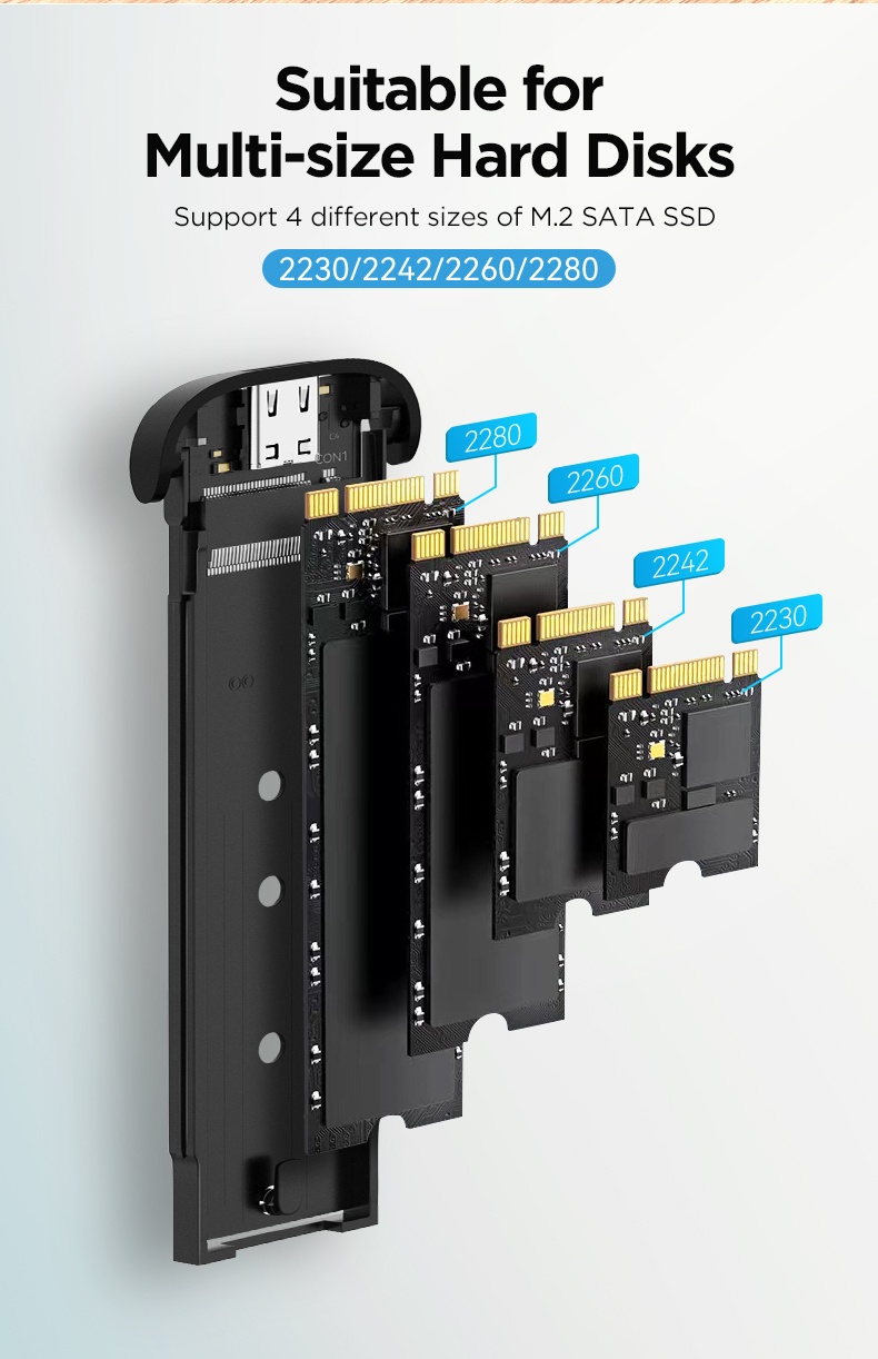 BRAND NEW EAGET M.2 SATA SSD ENCLOSURE USB 3.2 - photo 3