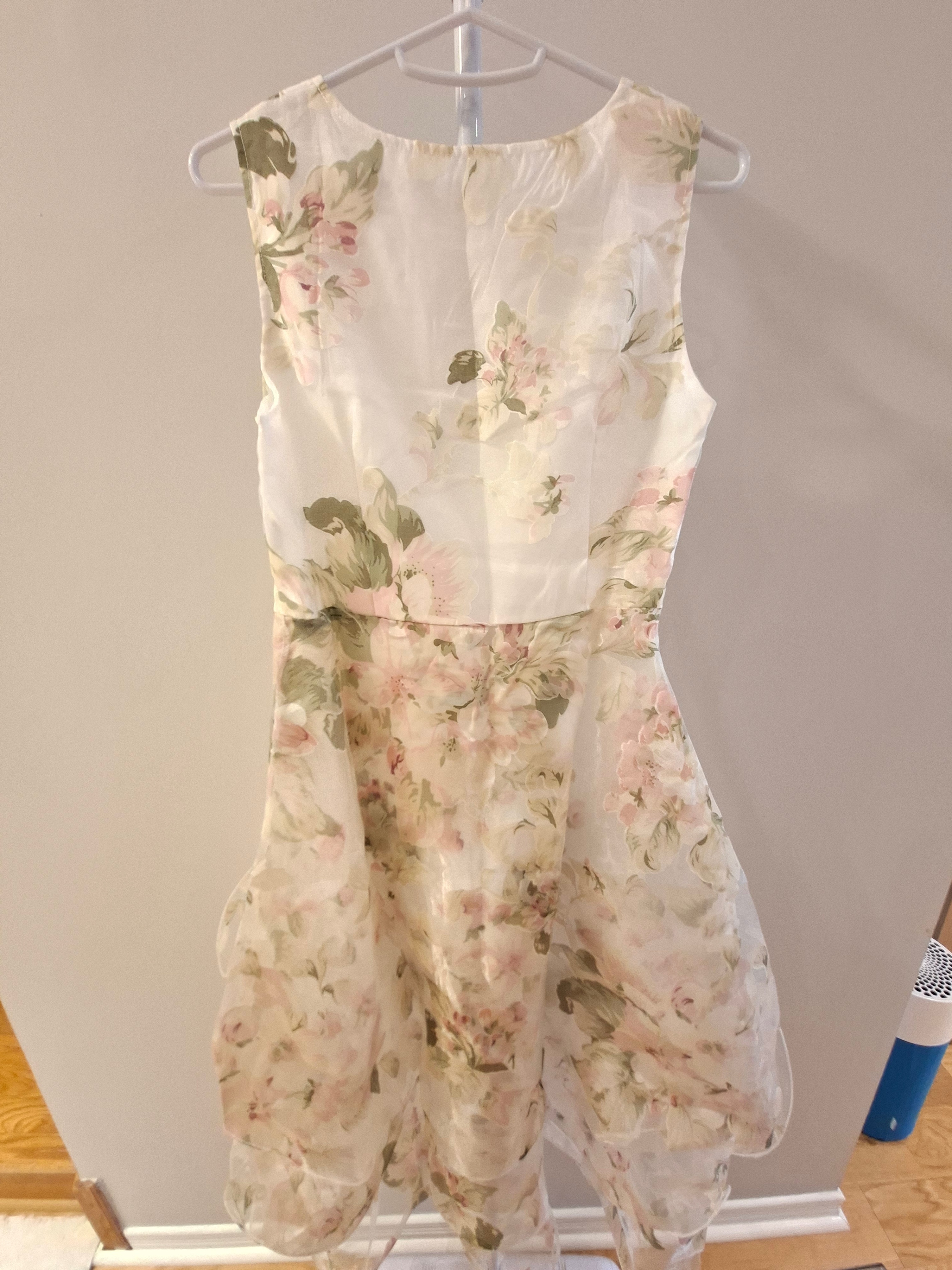 White Floral Organza Dress - photo 2