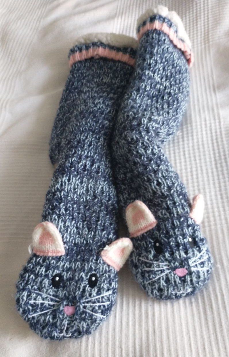 Cat-design Slipper Socks