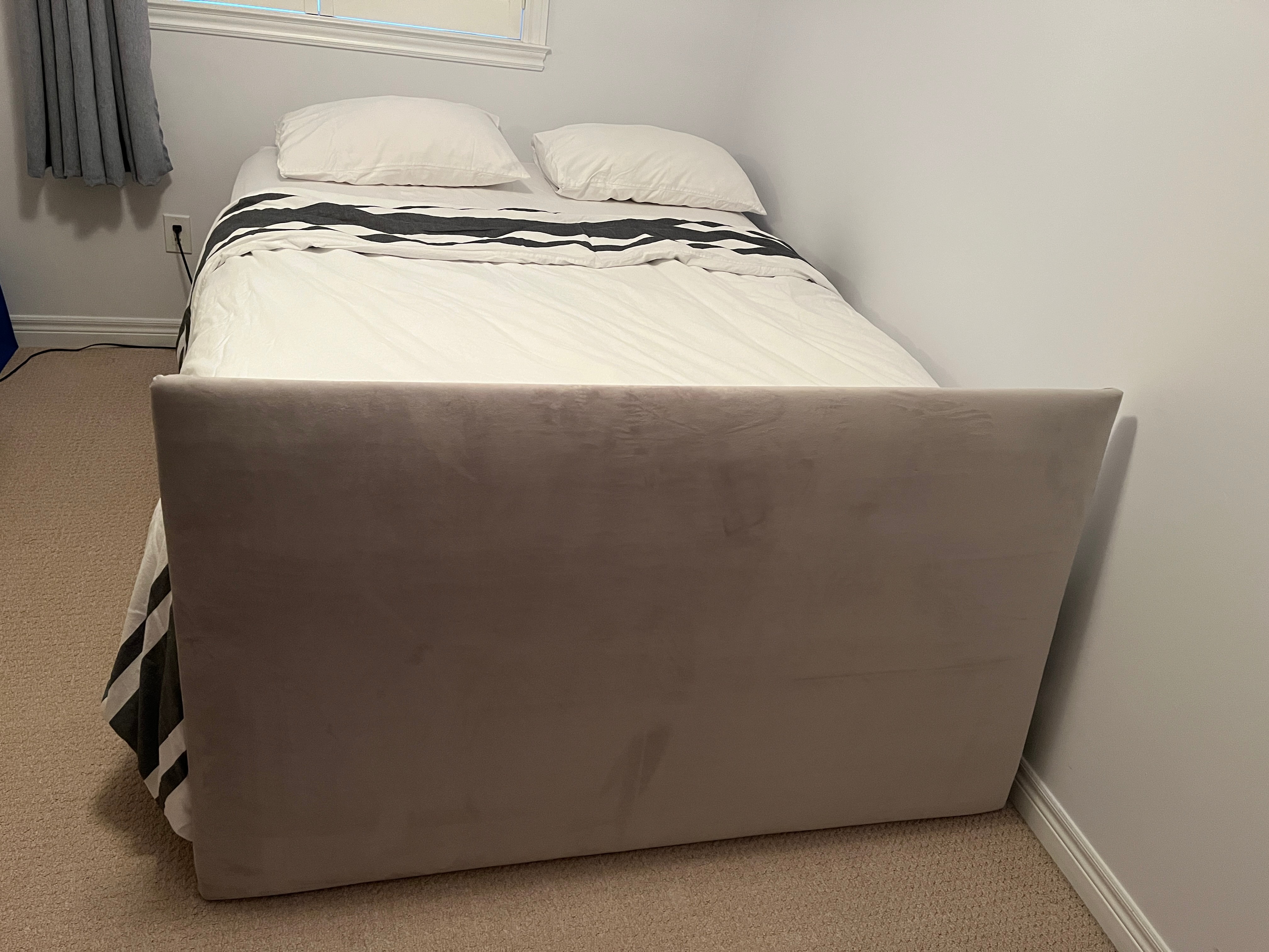 Queen Bed Set (Mattress + Box Spring + Headboard + Frame) - photo 2