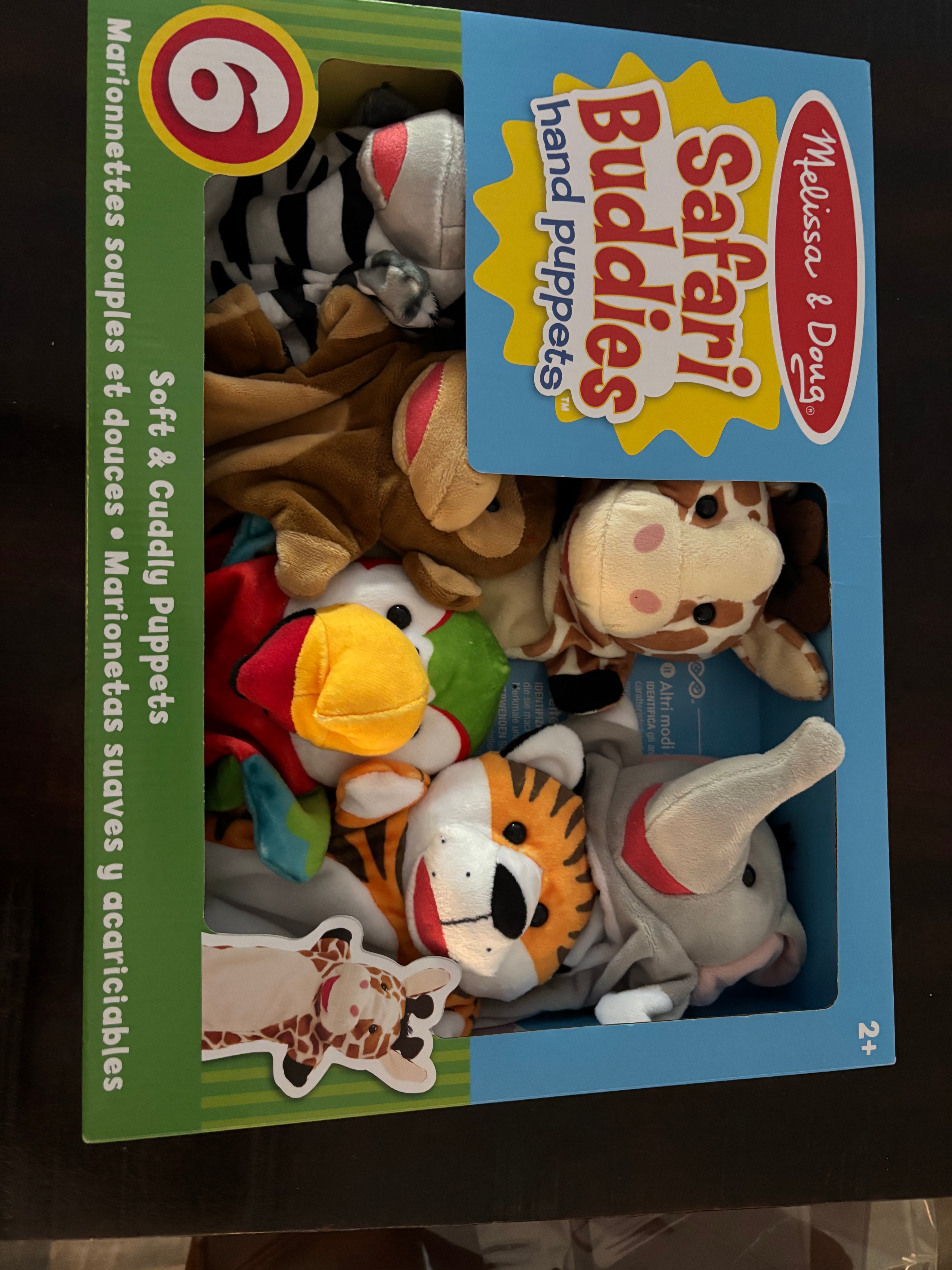 Melissa & Doug Safari Buddies Hand Puppets (Set of 6) NEW - photo 2