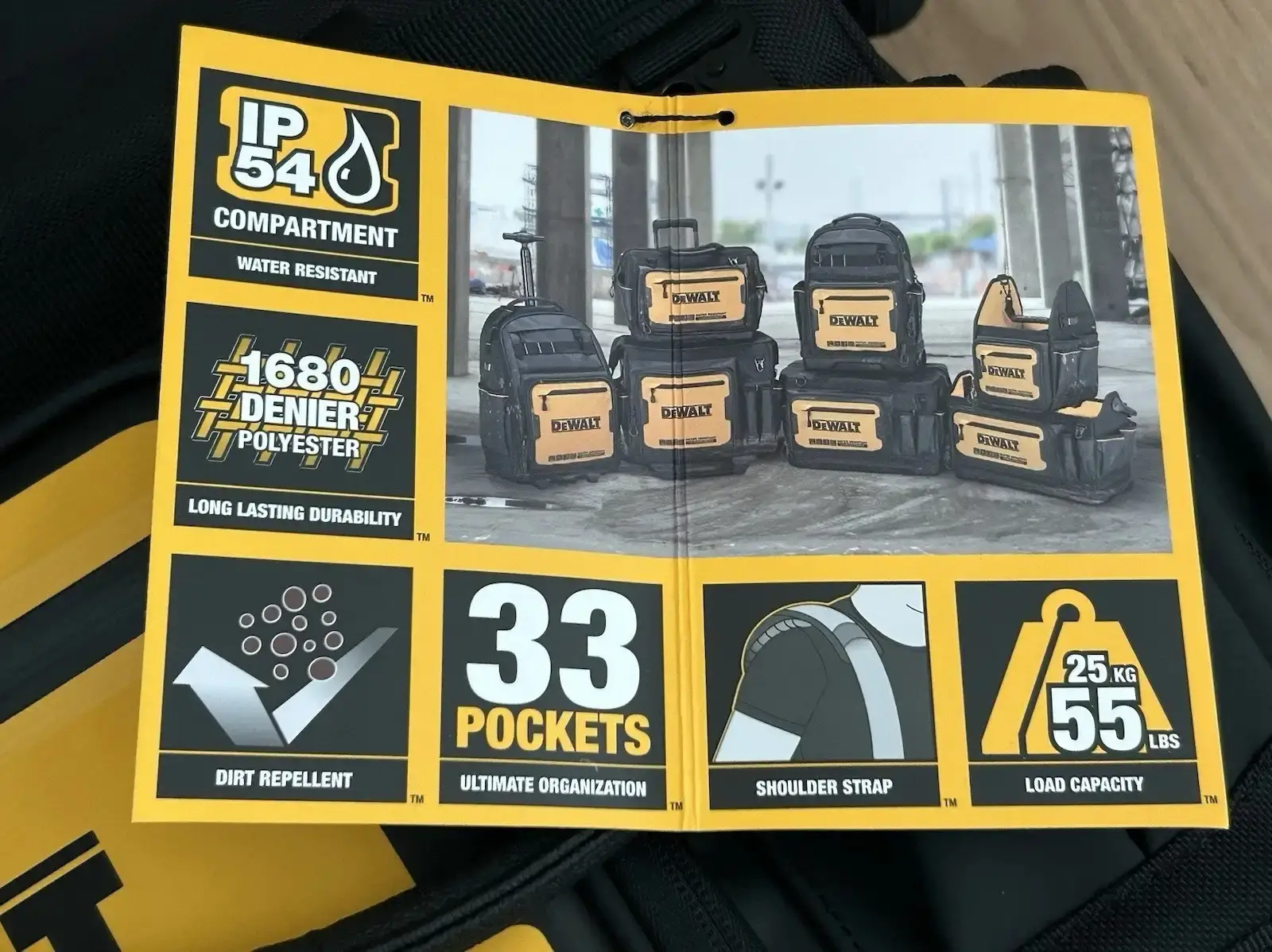 🔥🔥BrandNew DEWALT 20 in. PRO Open Mouth Tool Bag - photo 4
