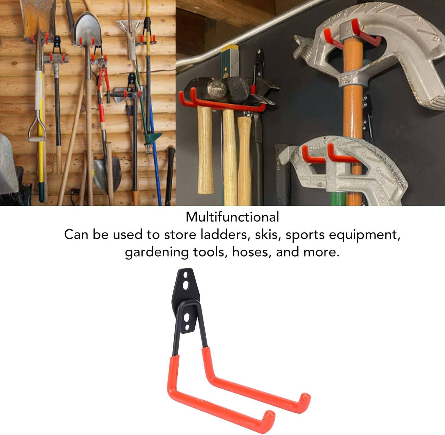 4 pack Garage Tool mount PVC Garage Storage Hook