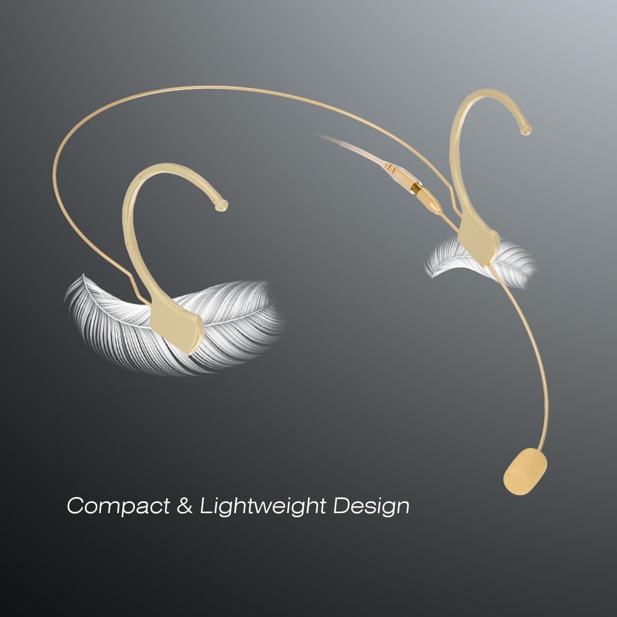 Gold Lavalier Headset Microphone with 3.9ft Cable - photo 2