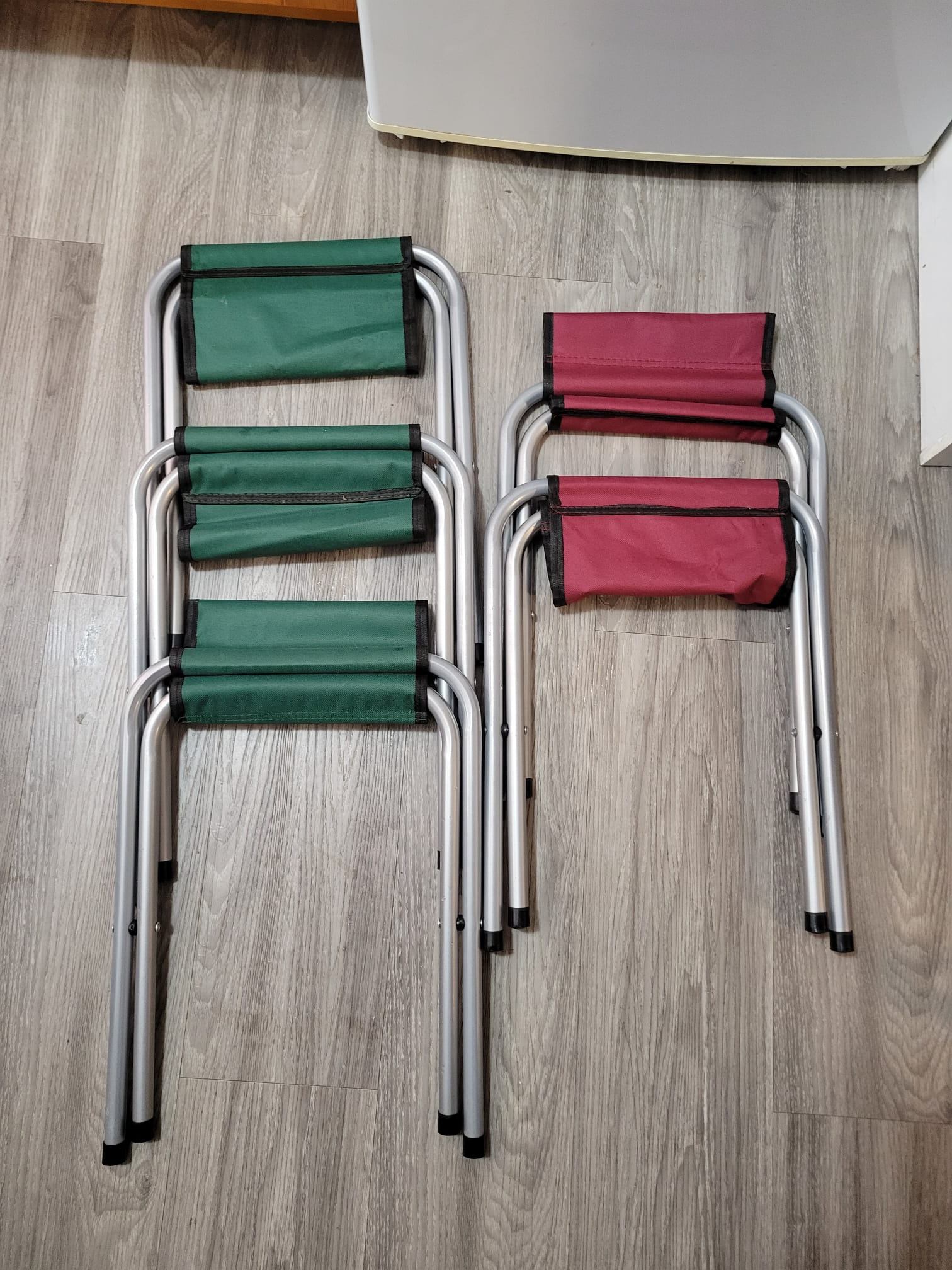 5 Folding Camping Stools - New - photo 3