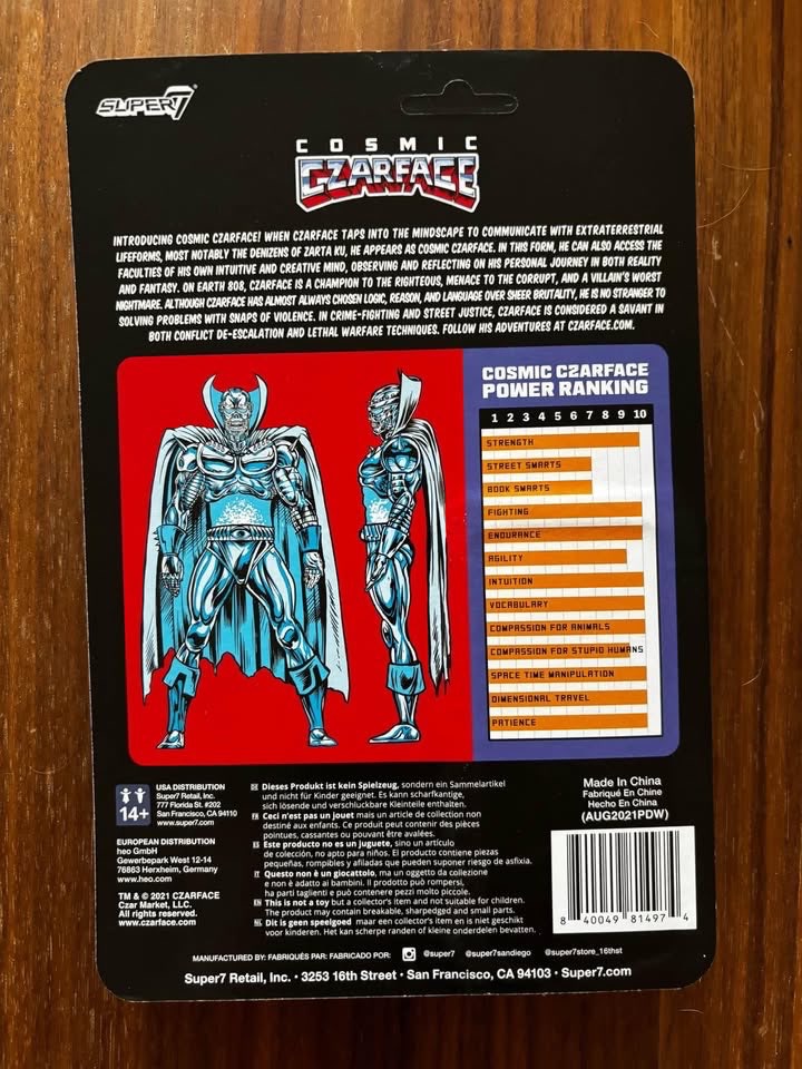 Cosmic Czarface figure Super7 - photo 2