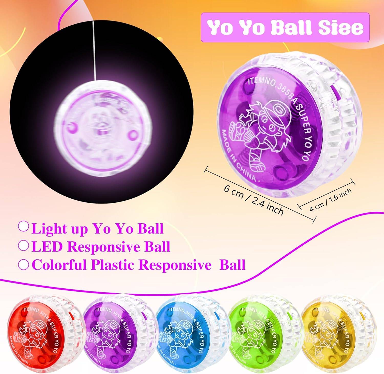 Light up Yo Yo Ball Bulk Colorful LED - photo 4